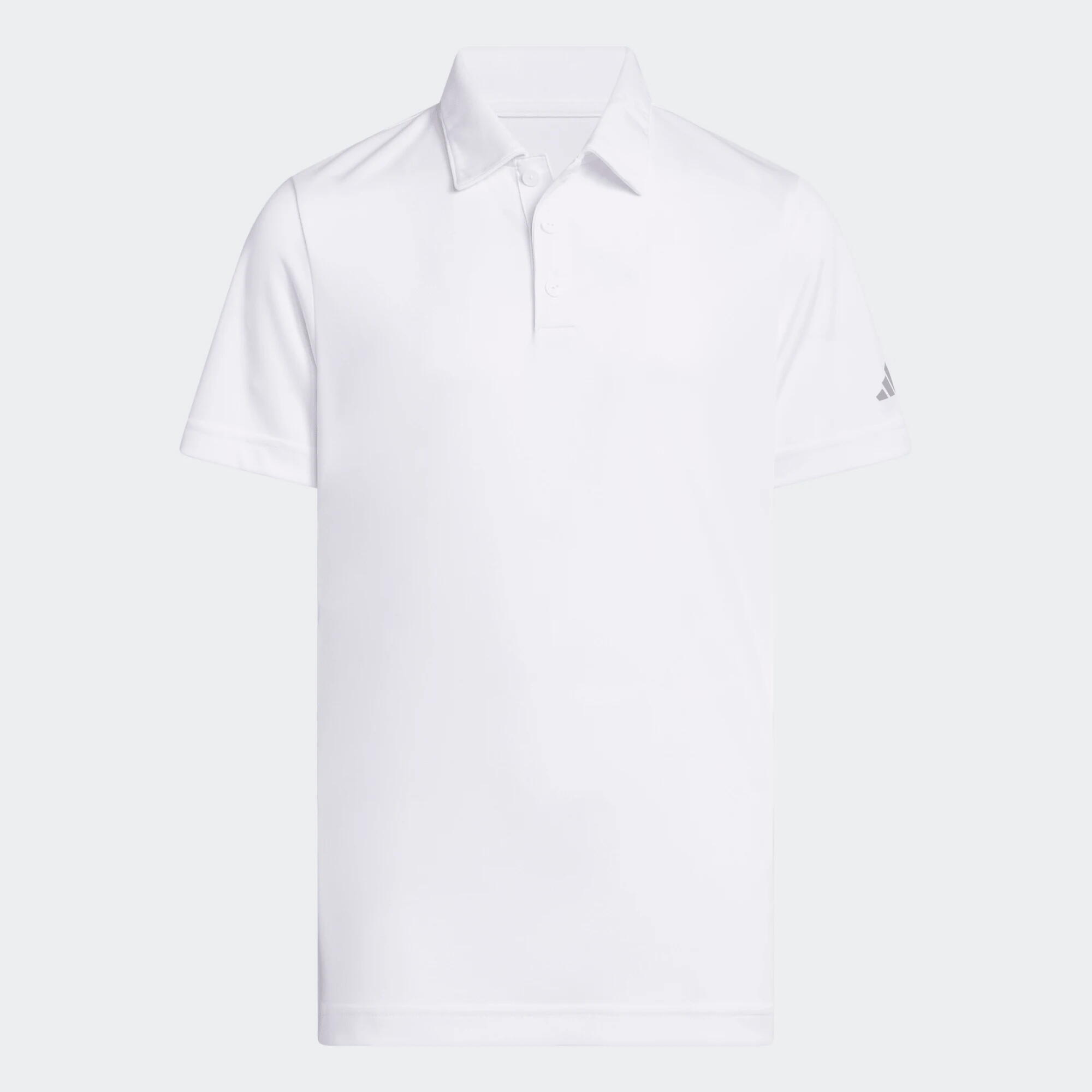 ADIDAS Performance detská golfová polokošeľa biela 161-172 cm