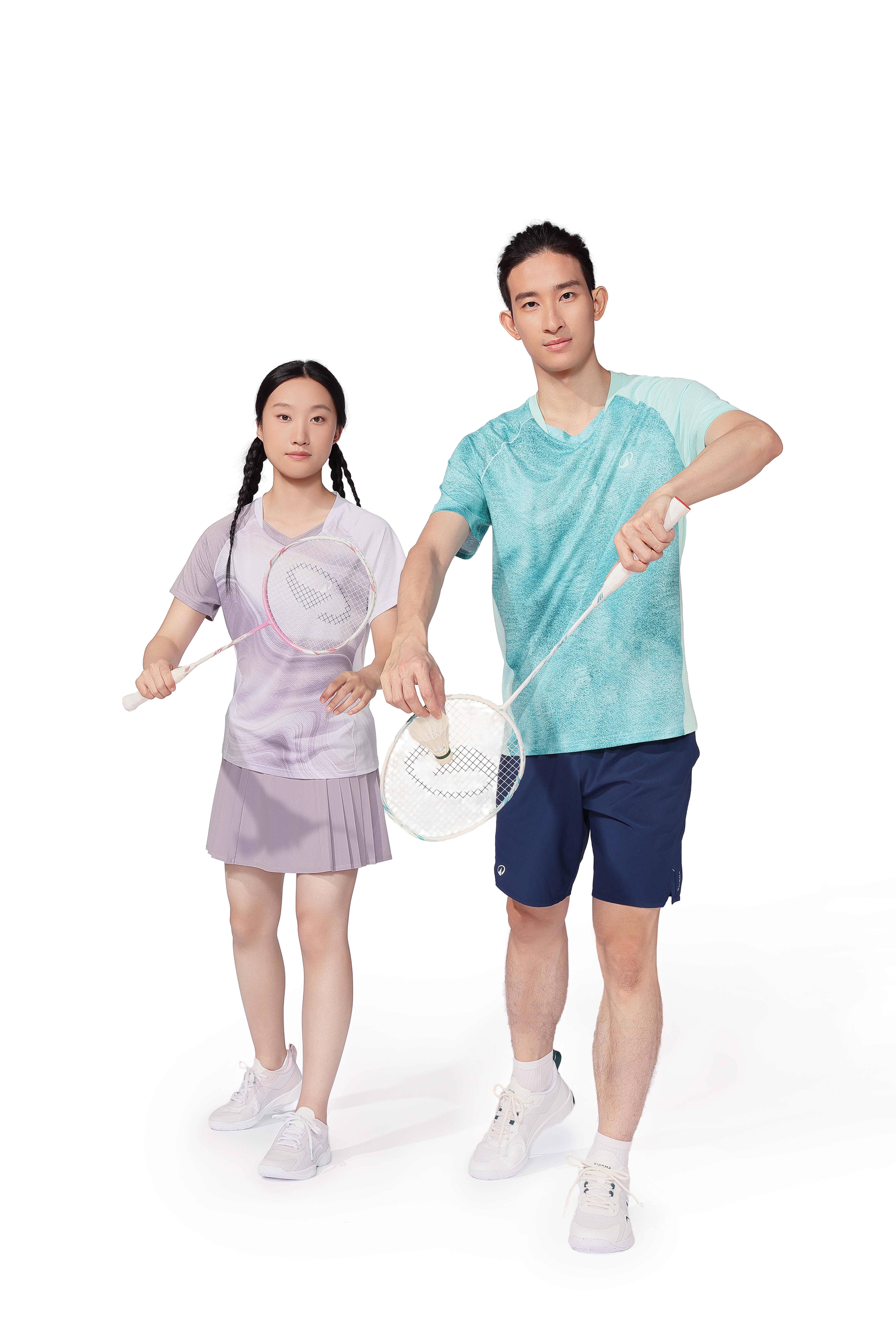 Adult Badminton Racket BR 560 Set Lite  - KUIKMA