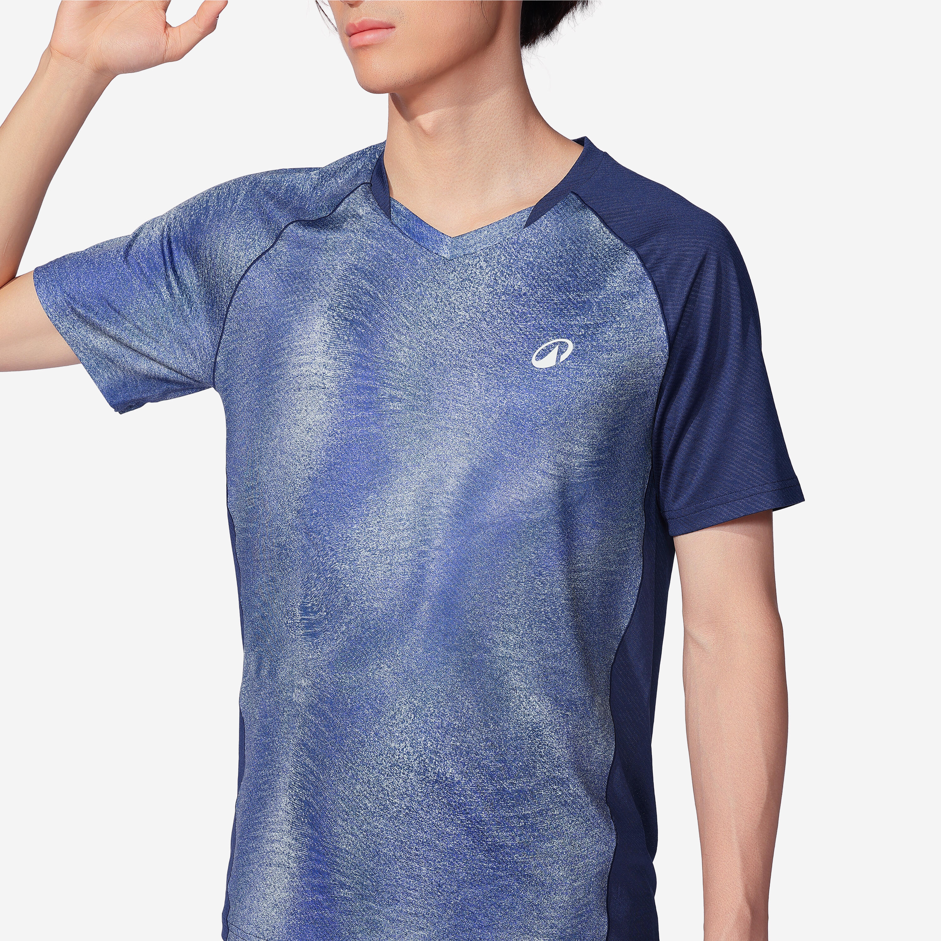 T-shirt badminton uomo LITE 560 blu 3/14
