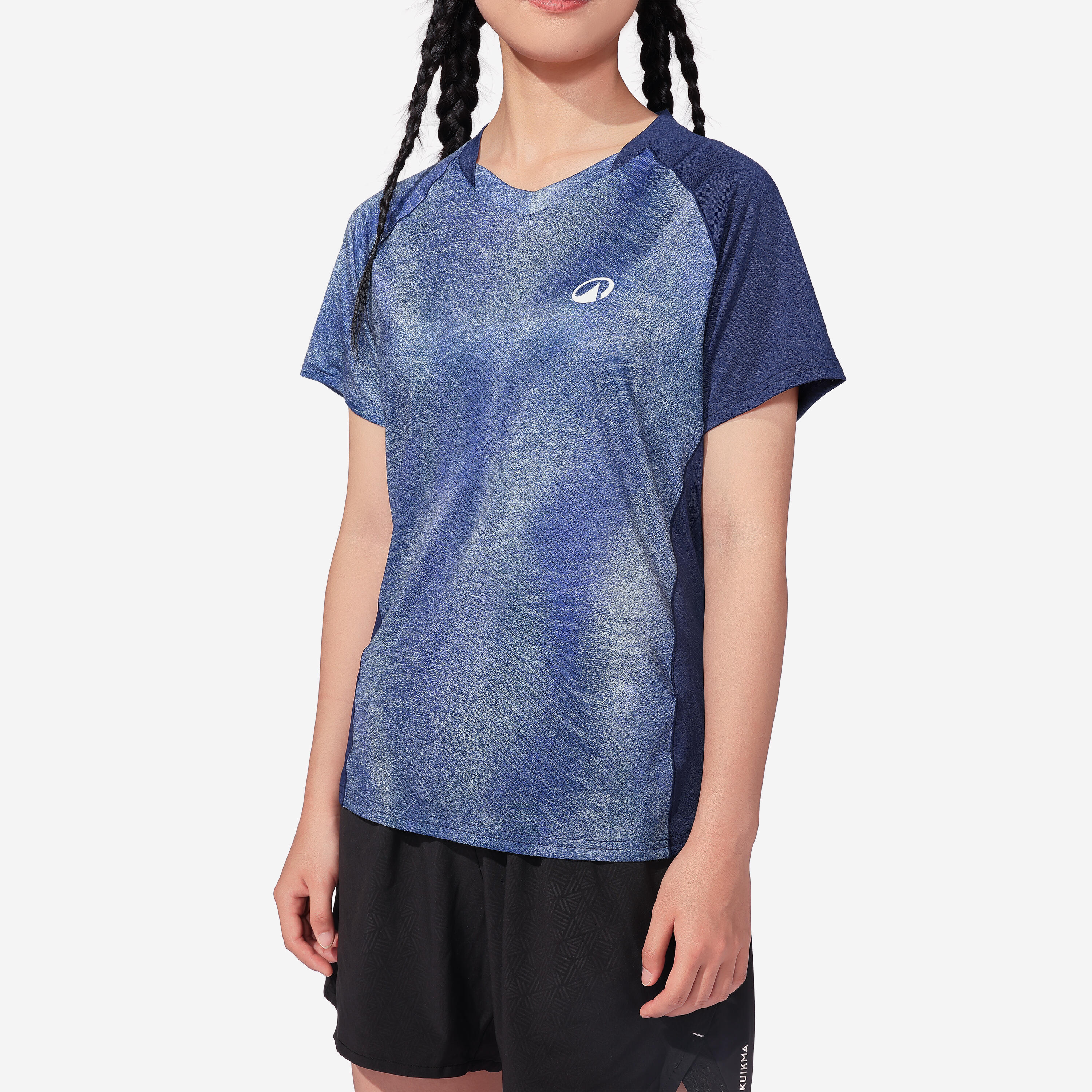 T-shirt badminton donna LITE 560 blu 5/10