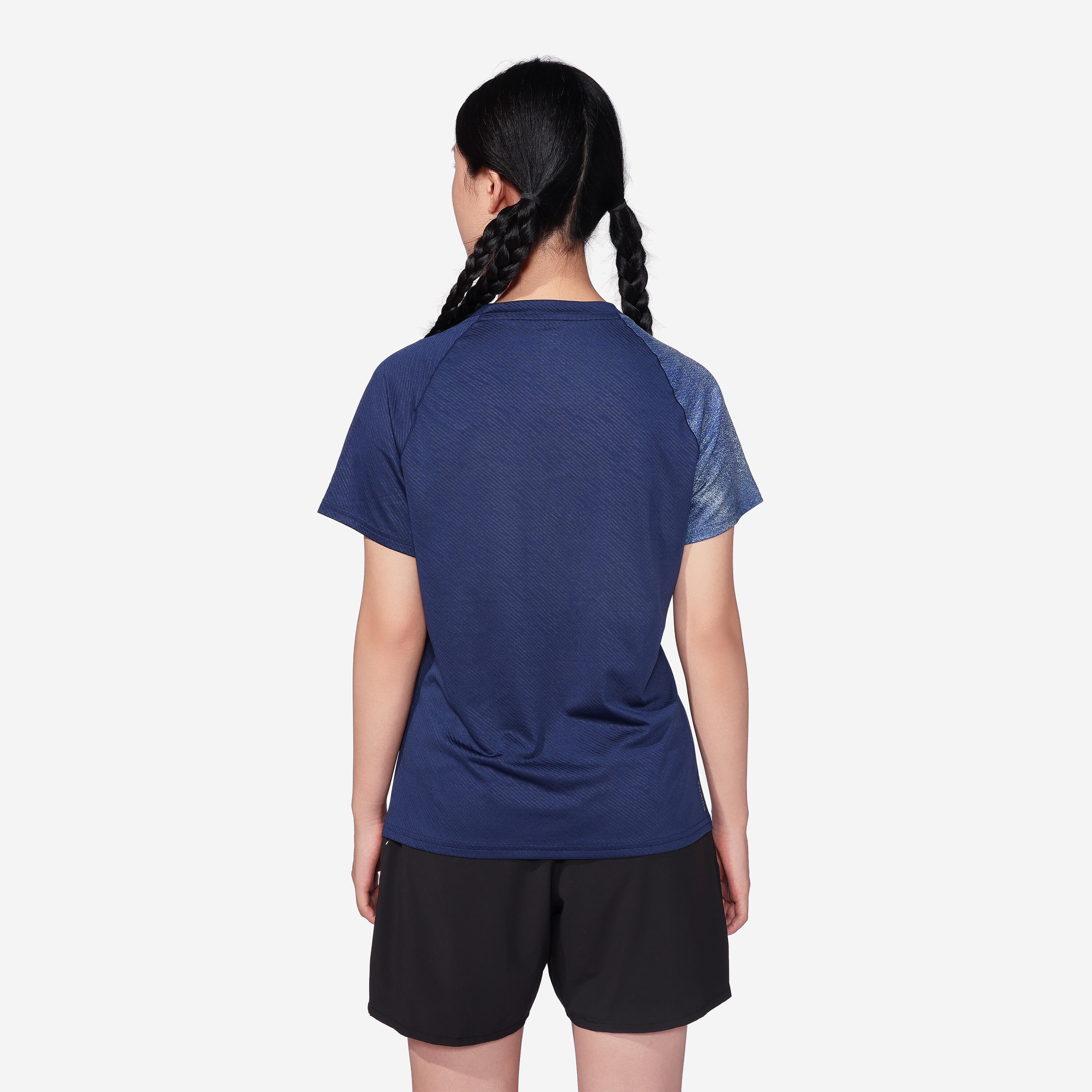 T-shirt badminton donna LITE 560 blu 3/10