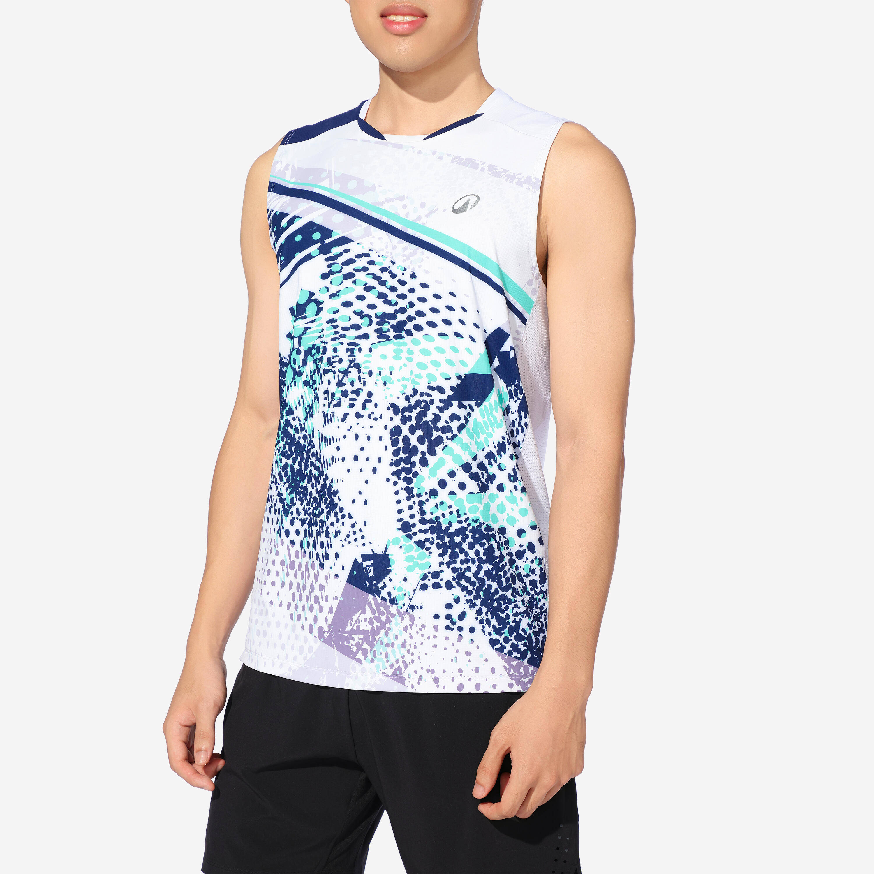 SLEEVELESS PERFORM 990 M NAVY SEAFOAM -  5