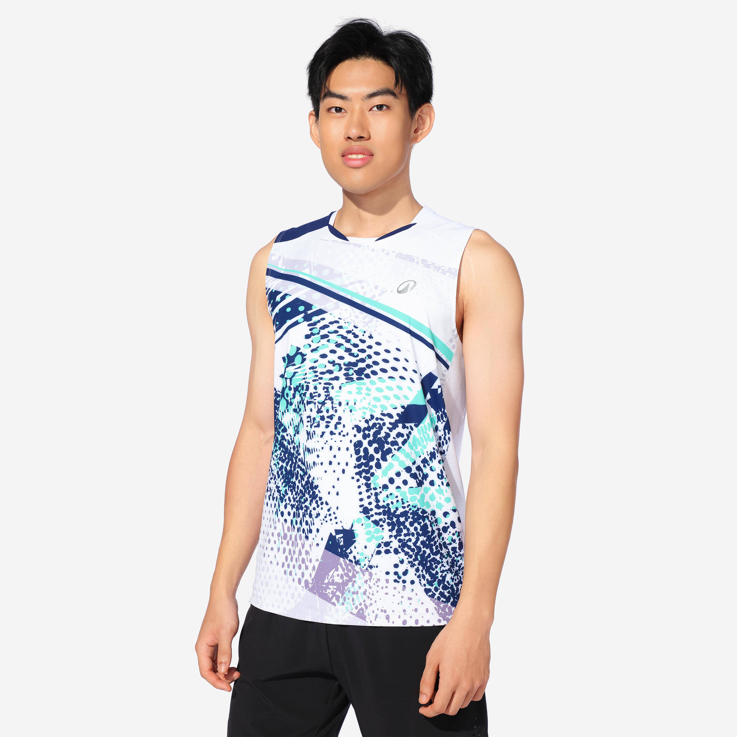 SLEEVELESS PERFORM 990 M NAVY SEAFOAM -  1