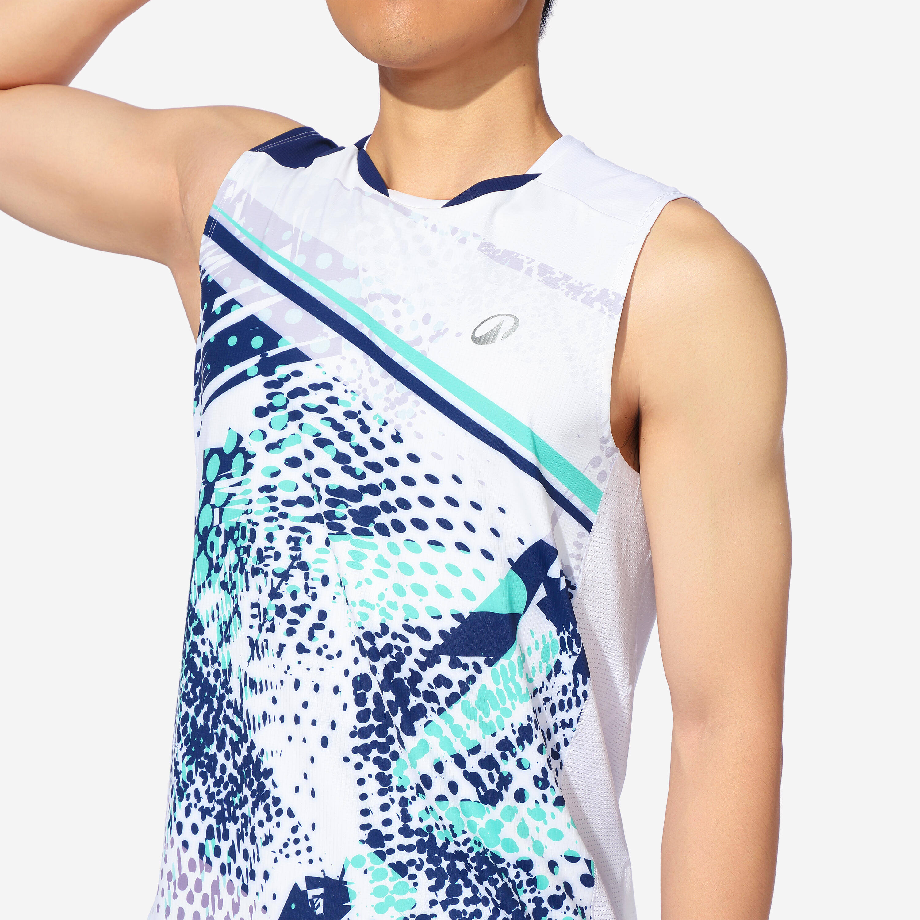 SLEEVELESS PERFORM 990 M NAVY SEAFOAM -  3
