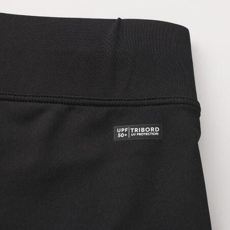 Легінси чоловічі 100 для серфінгу з УФ-захистом чорні