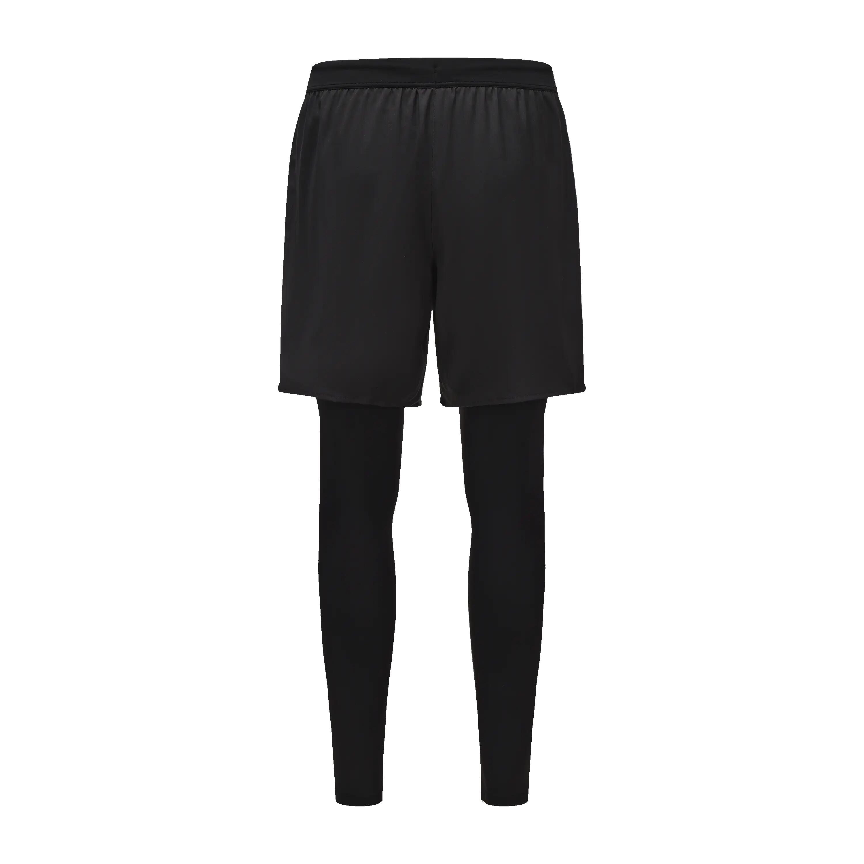 Slim Fit Uzun UV Korumalı Tayt - Siyah - 2'si 1 Arada - Cool 3/11