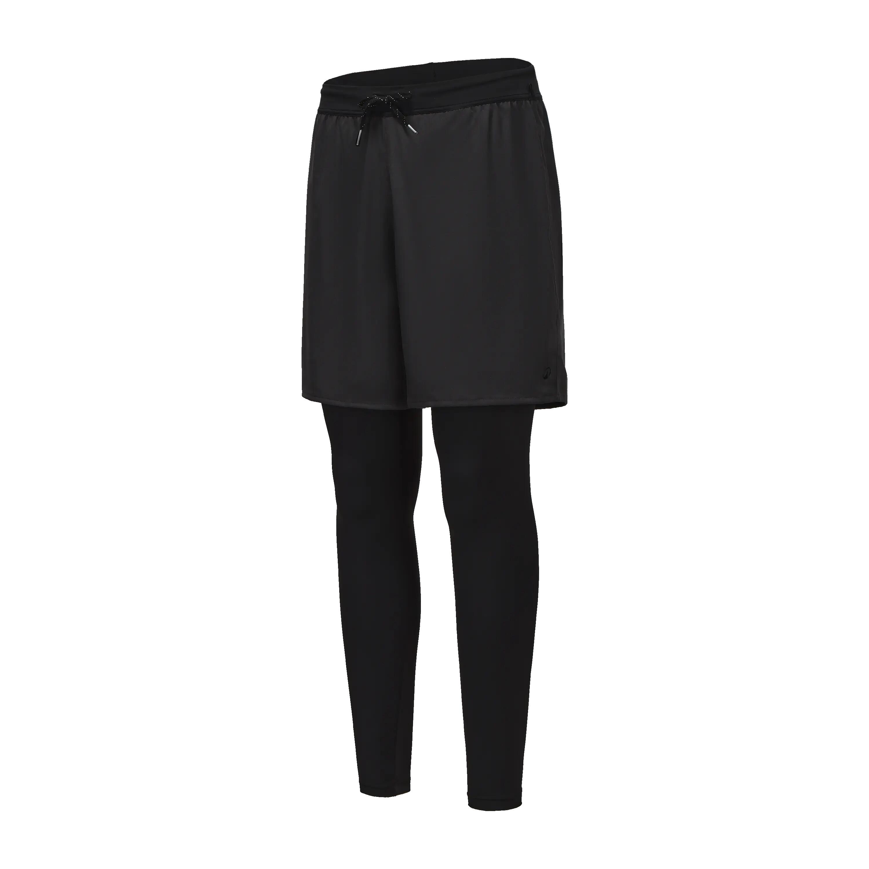 Slim Fit Uzun UV Korumalı Tayt - Siyah - 2'si 1 Arada - Cool 2/11