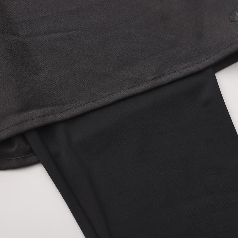 Slim Fit Uzun UV Korumalı Tayt - Siyah - 2'si 1 Arada - Cool