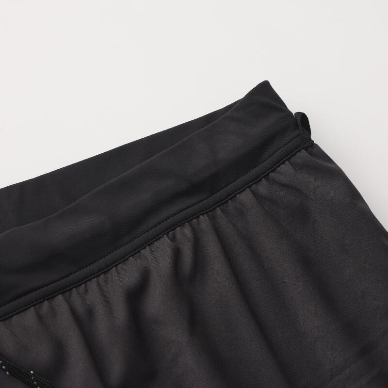 Slim Fit Uzun UV Korumalı Tayt - Siyah - 2'si 1 Arada - Cool