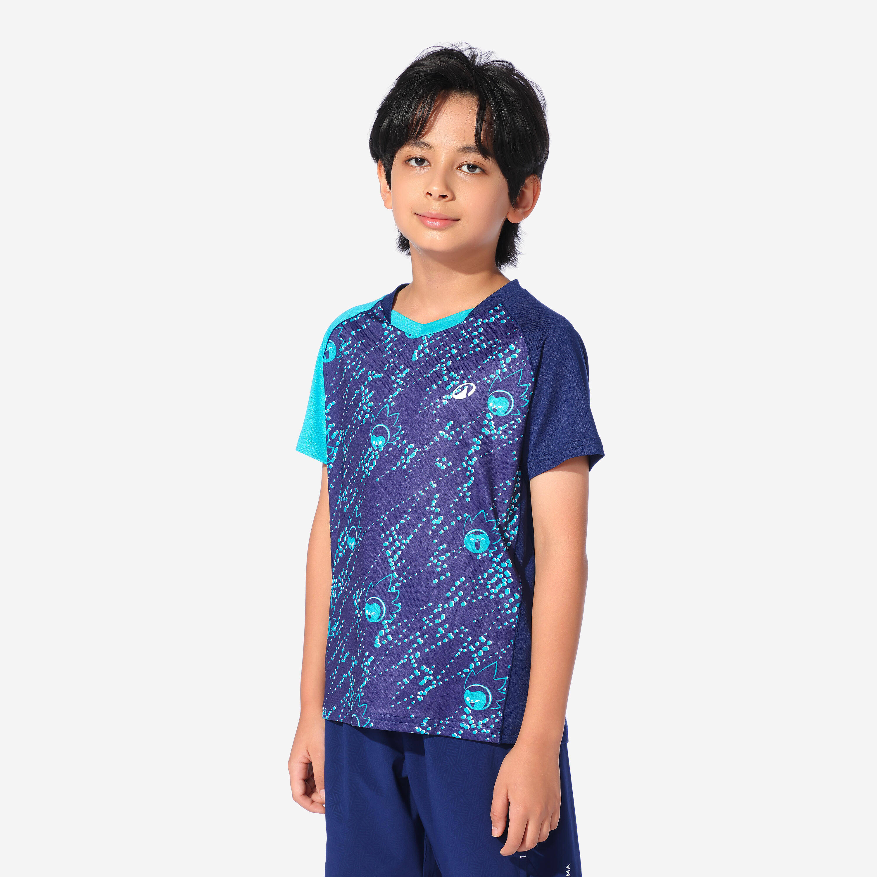 T-SHIRT LITE 560 JR TURQUOISE NAVY -  1
