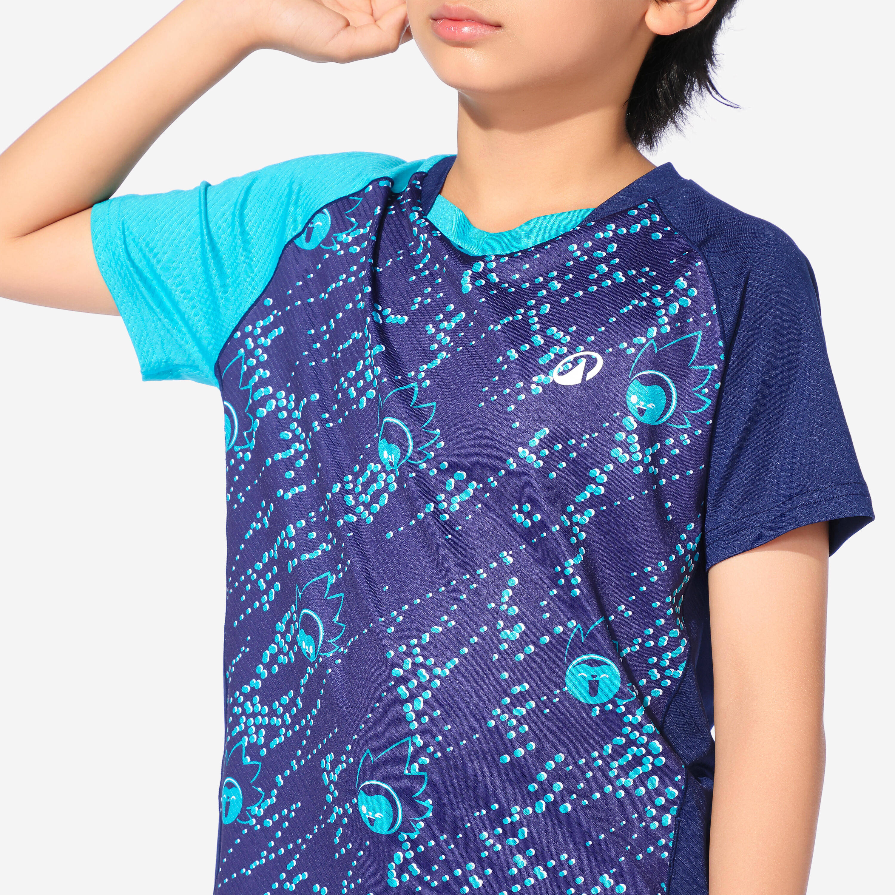 T-SHIRT LITE 560 JR TURQUOISE NAVY -  4