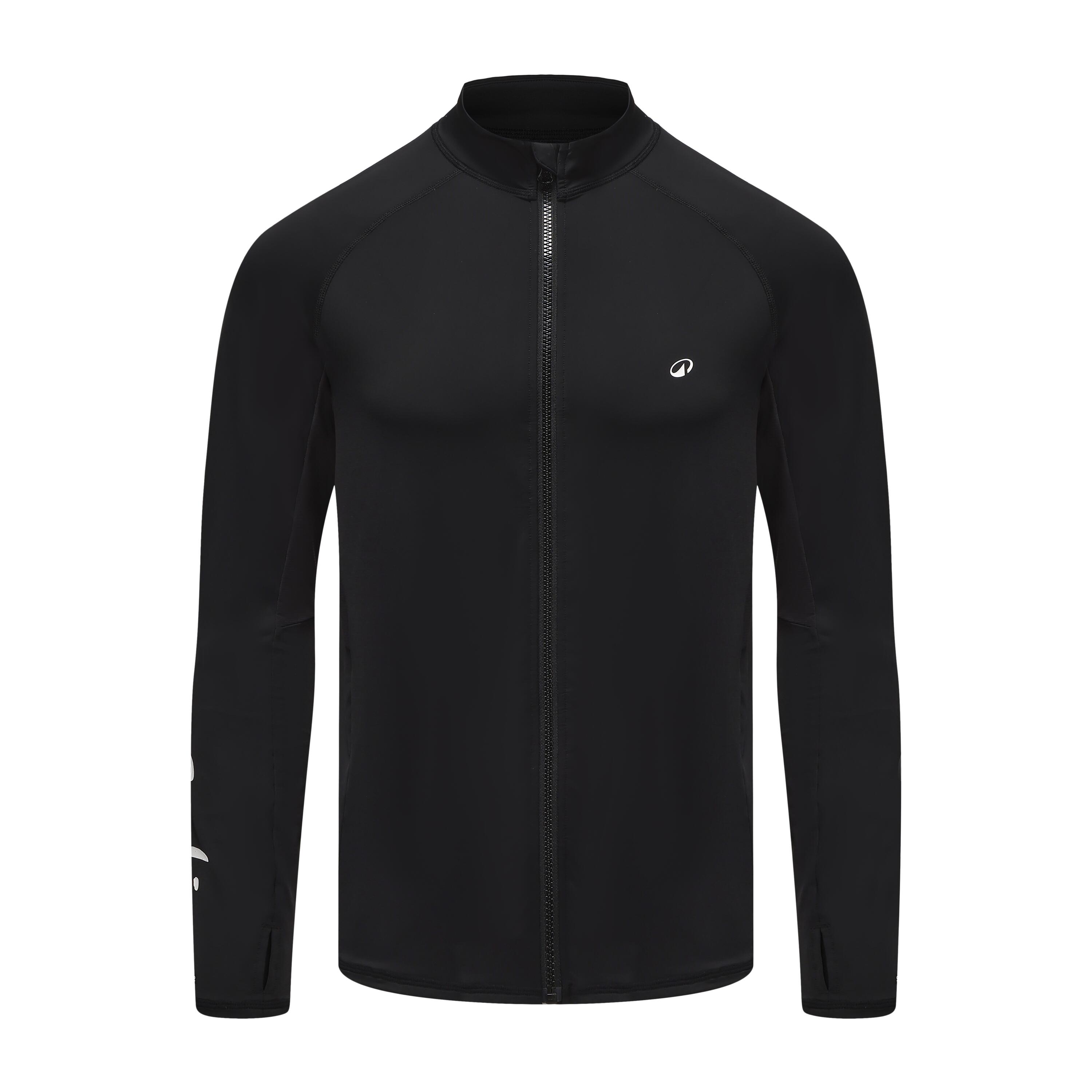 MEN UVTOP ZIP 550+ COOL BLACK