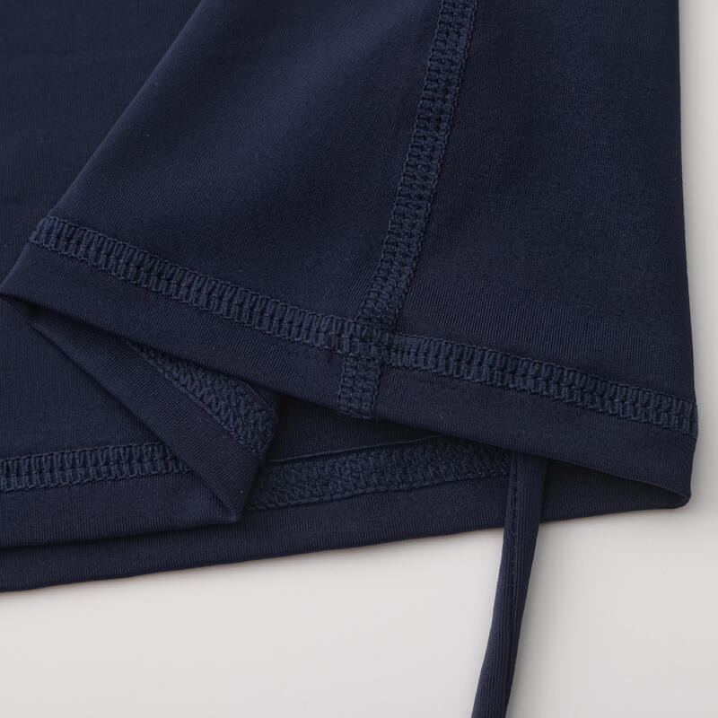 Kadın Slim Fit Uzun Kollu UV Korumalı Tişört - Lacivert/Beyaz - Cool