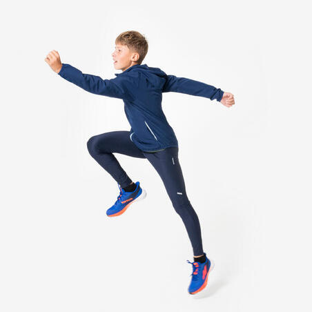 Вітровка дитяча Run Wind для бігу водонепроникна темно-синя
