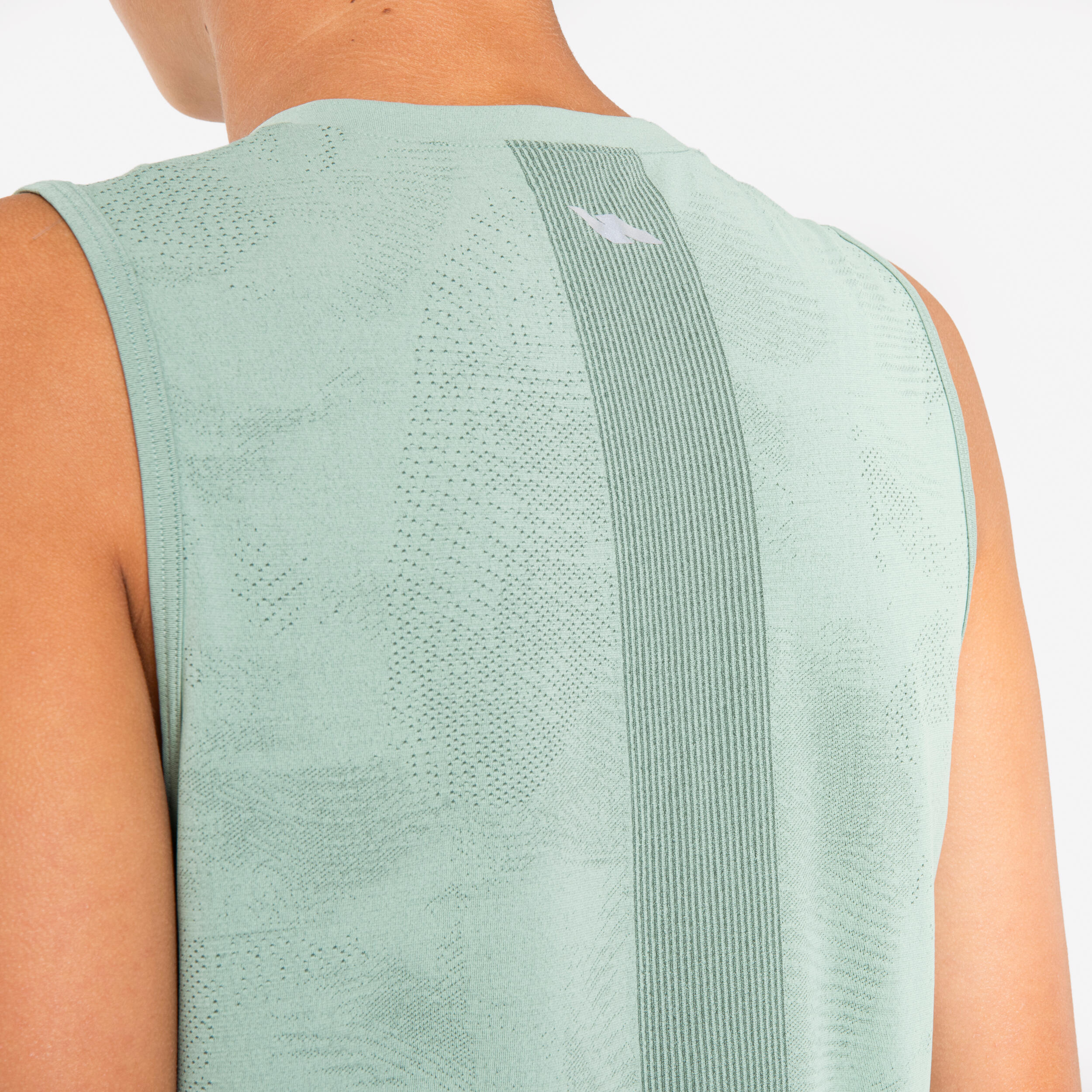 Nahtloses Running-Tanktop für Kinder – Kiprun 900 Light frostgrün 4/12