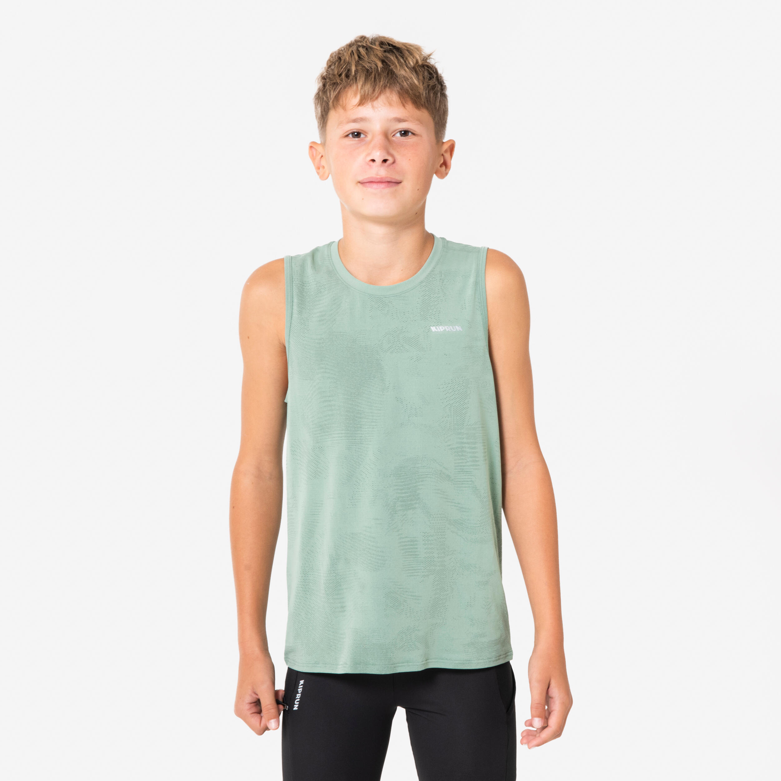 KIPRUN Canotta running bambino 900 LIGHT verde