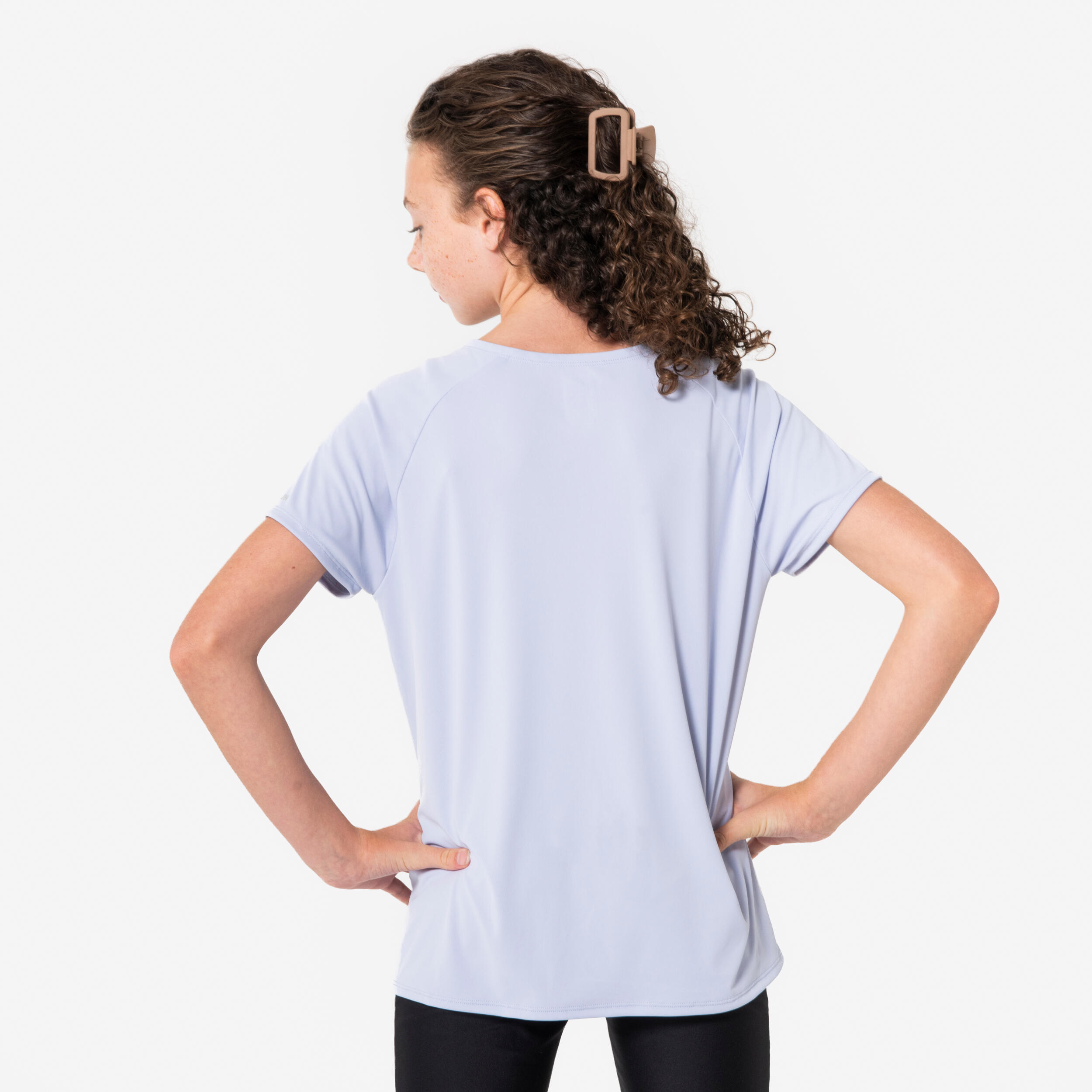 Maglia running bambina DRY+ 500 lilla 3/11