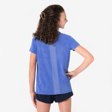 Футболка Run 900 для бігу для дівчат безшовна фіолетова