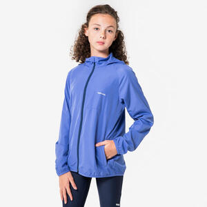 Chaqueta cortaviento Running niños - KIPRUN Wind Jacket JR Violeta