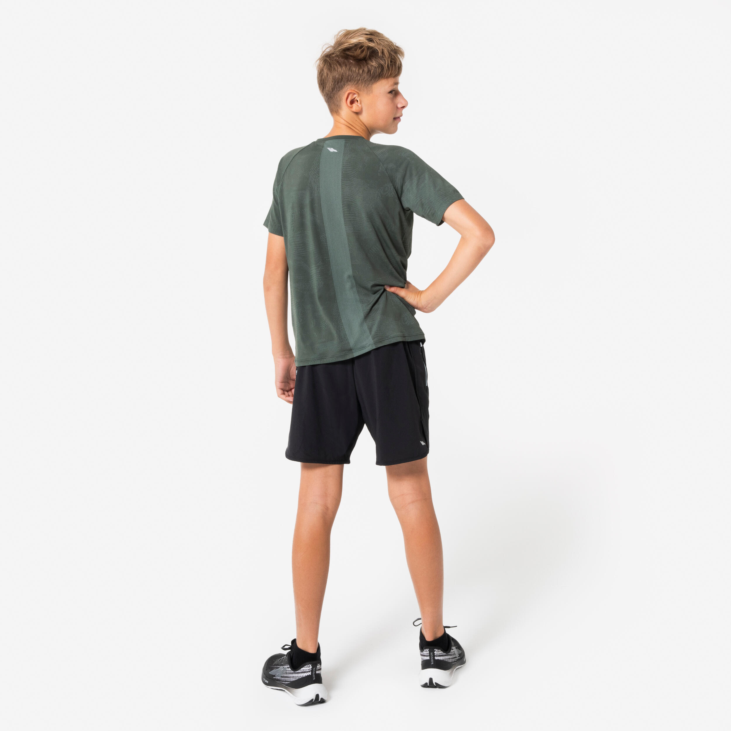 Laufshirt kurzarm Kinder nahtlos - TS Light 900 khaki 5/10