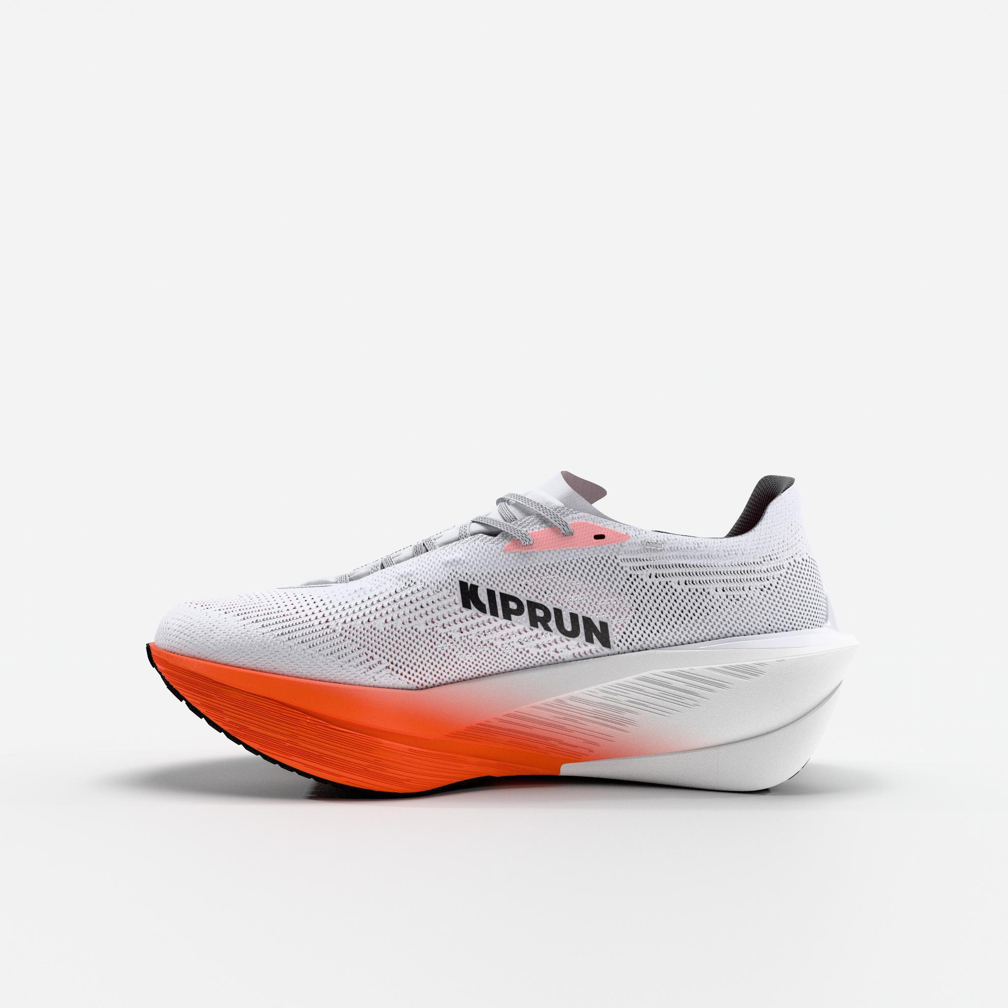 Scarpe running uomo KIPSTORM TEMPO bianco-arancione 8/10