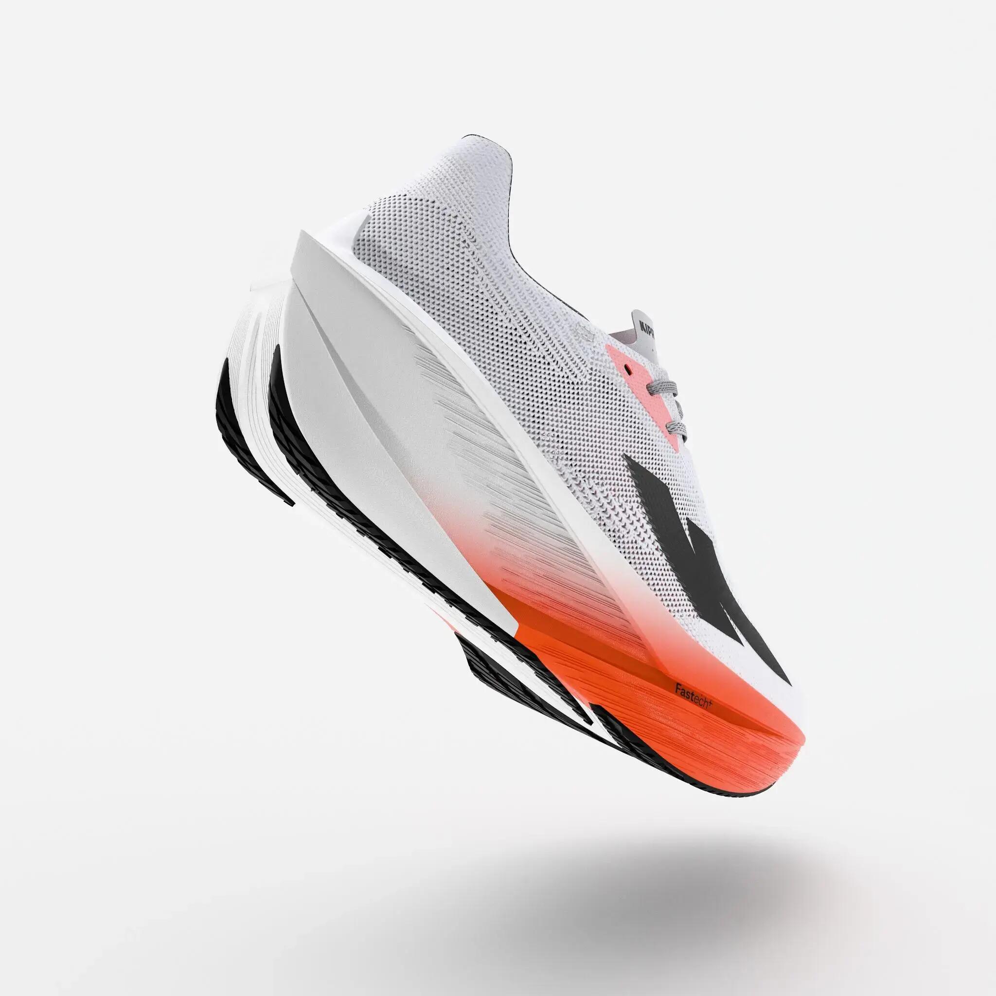Scarpe running uomo KIPSTORM TEMPO bianco-arancione 4/10