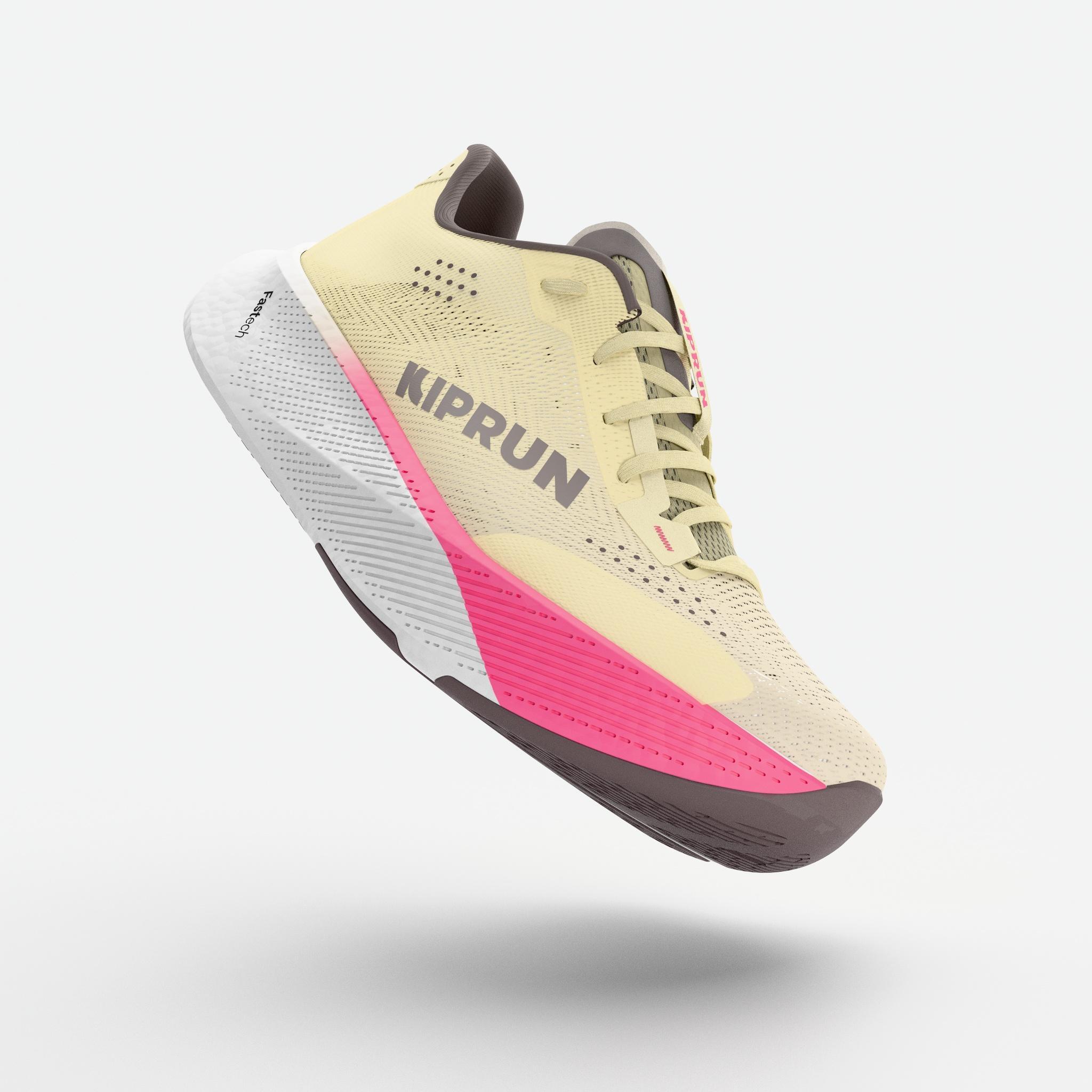 Sapatilhas de Corrida de Estrada Mulher Kipride Bege 2/12