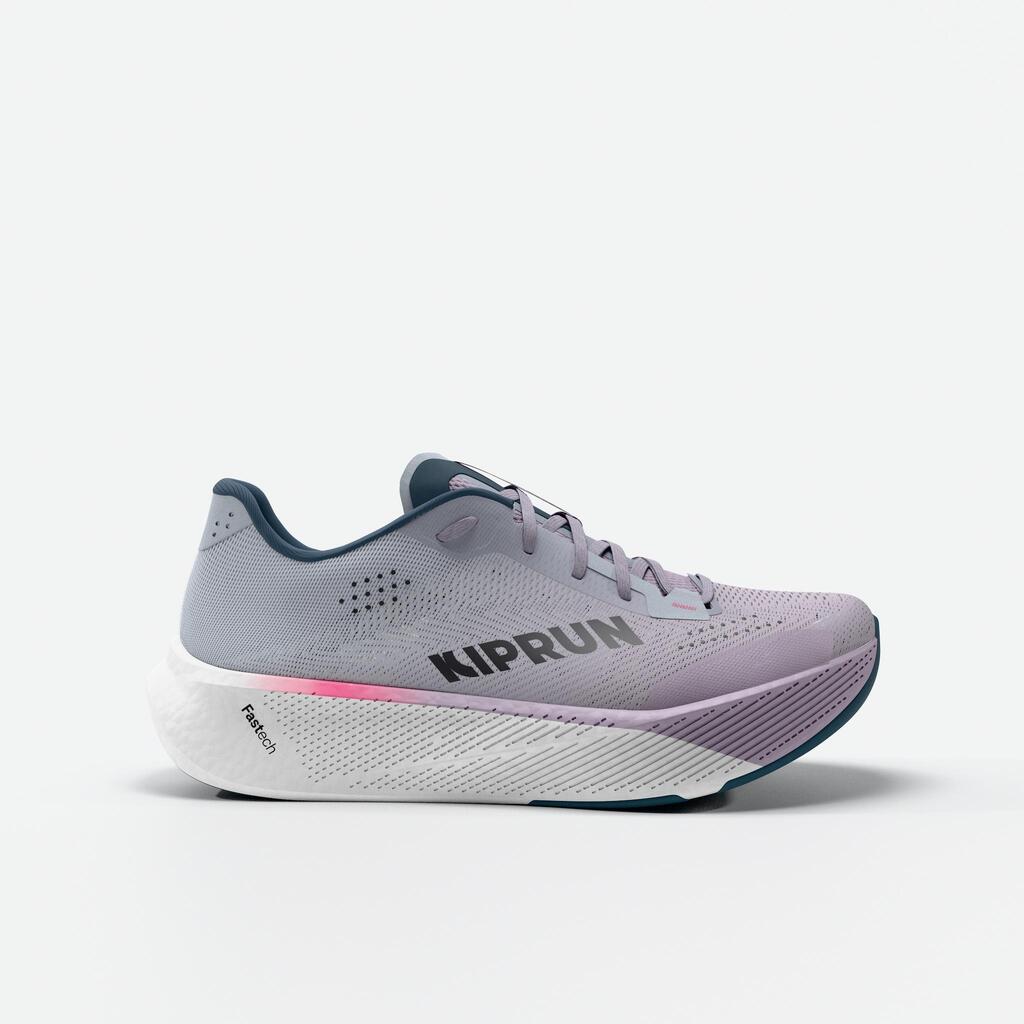 Men's road running shoes, Kiprun Kipride purple