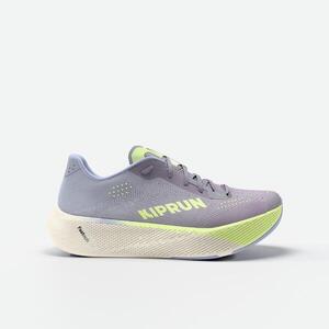 Zapatillas running carretera Kiprun Kipride Mujer - lila y amarillo