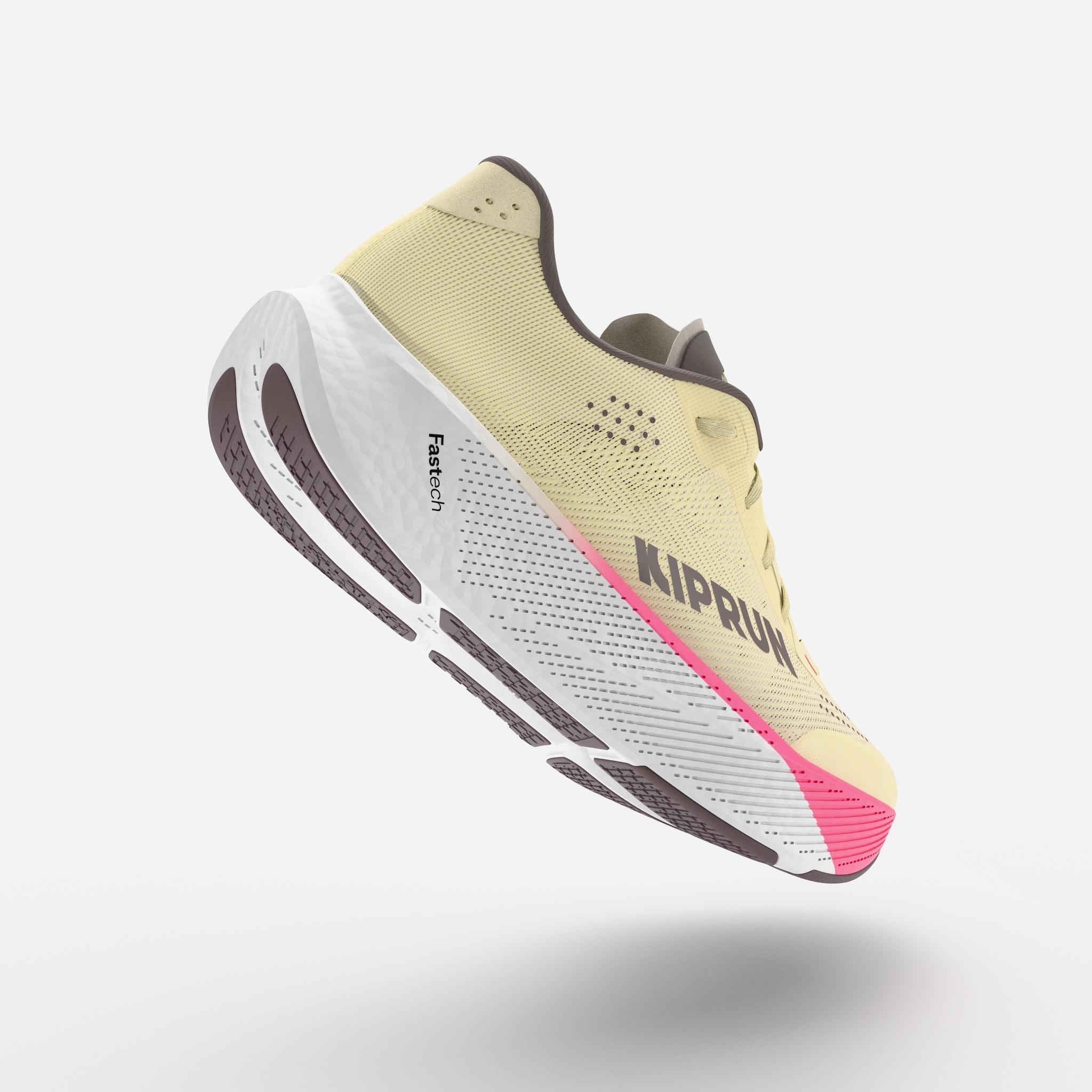 Sapatilhas de Corrida de Estrada Mulher Kipride Bege 3/12