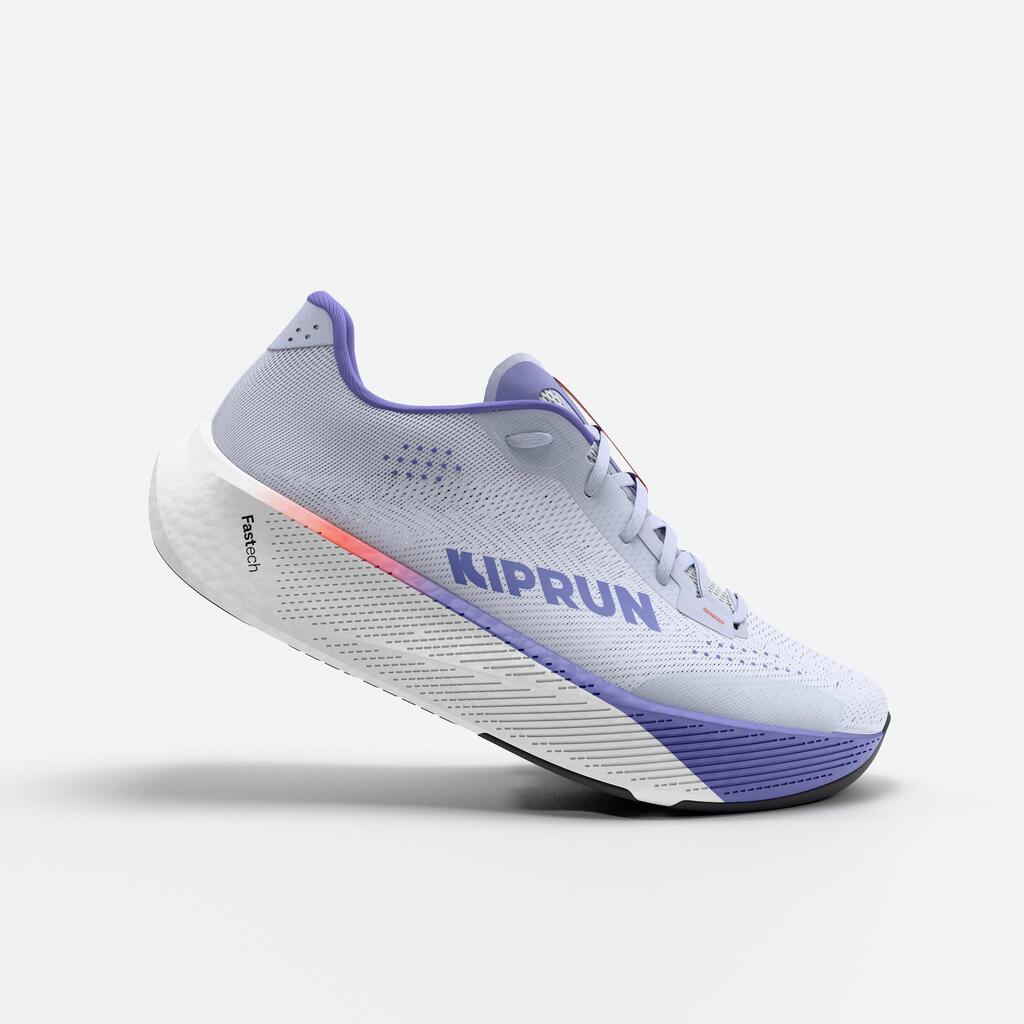 Men's road running shoes, Kiprun Kipride blue violet