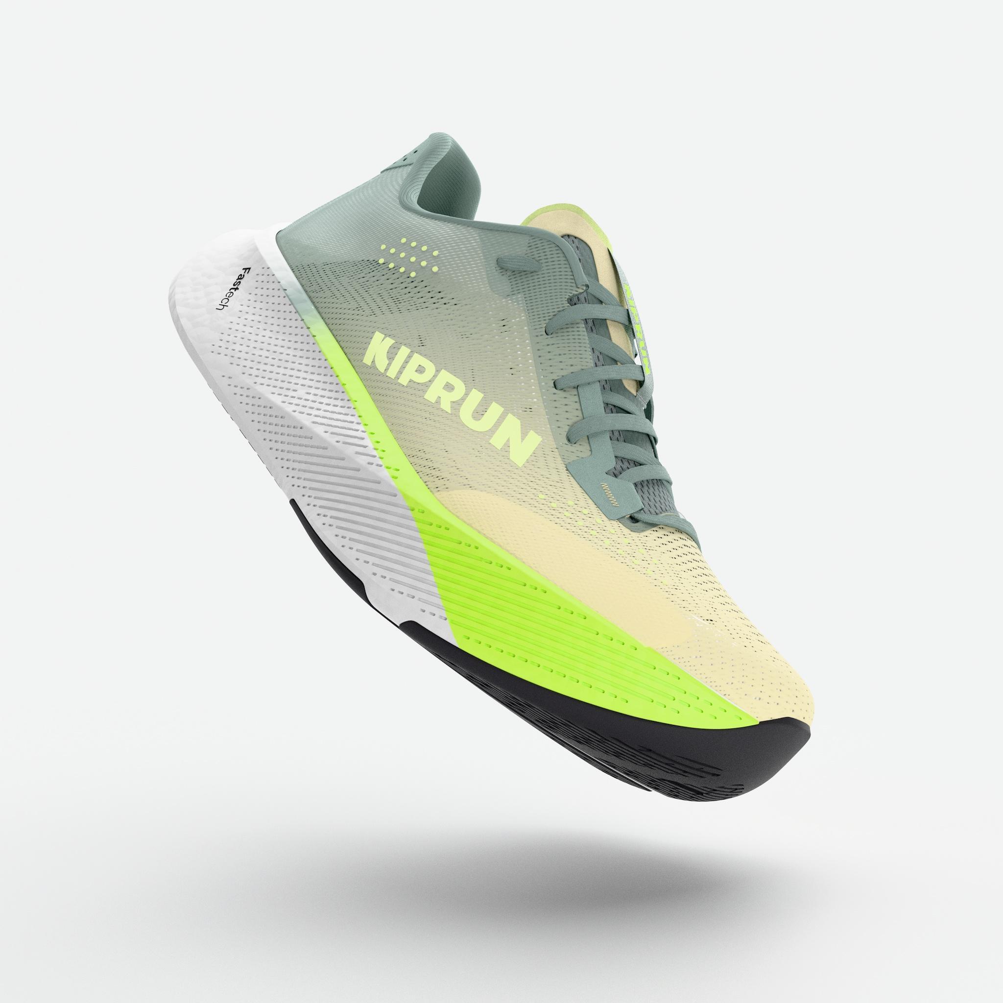 Chaussures de running route homme, Kiprun Kipride vert