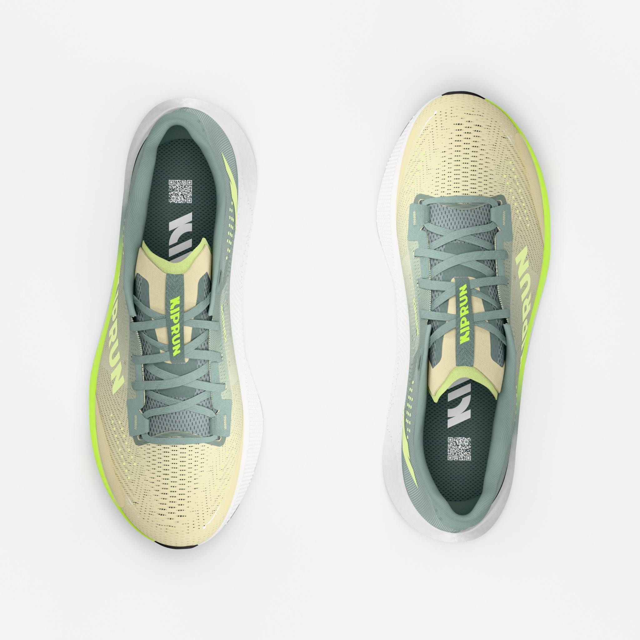 Chaussures de running route homme, Kiprun Kipride vert