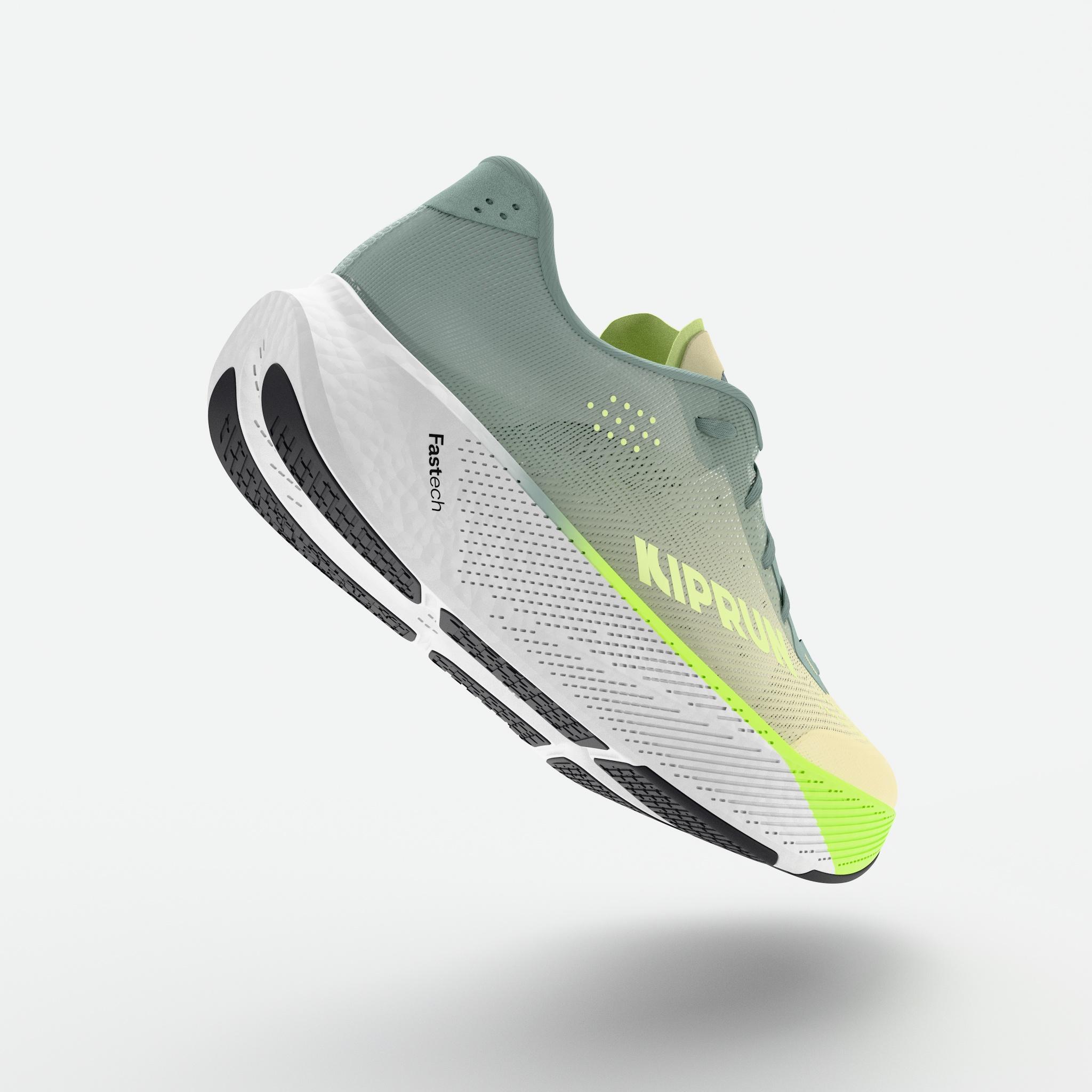 Chaussures de running route homme, Kiprun Kipride vert