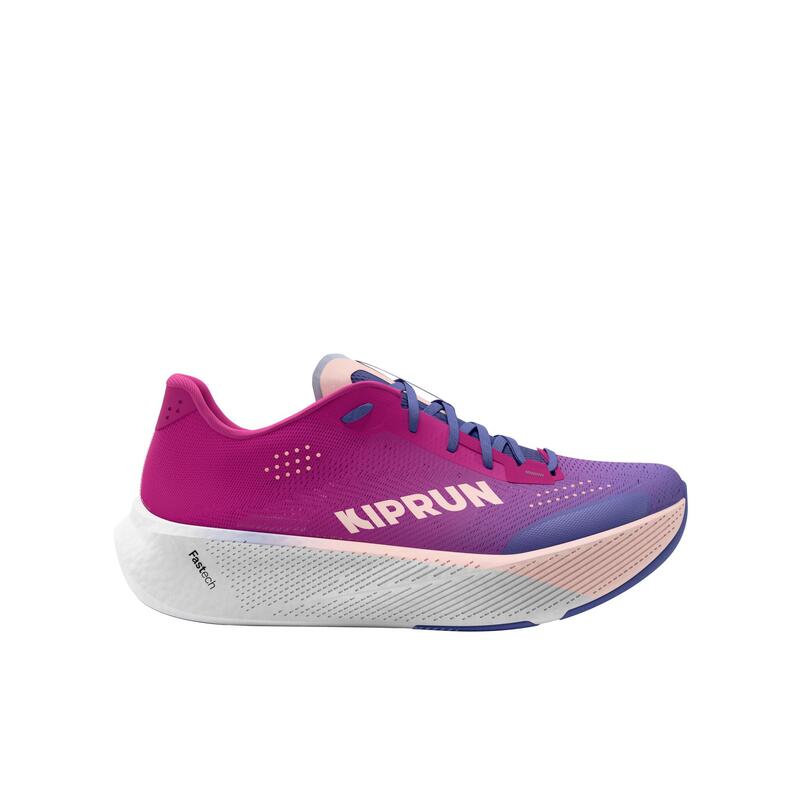 Încălțăminte de alergare pe șosea Kiprun Kipride fucsia, Damă