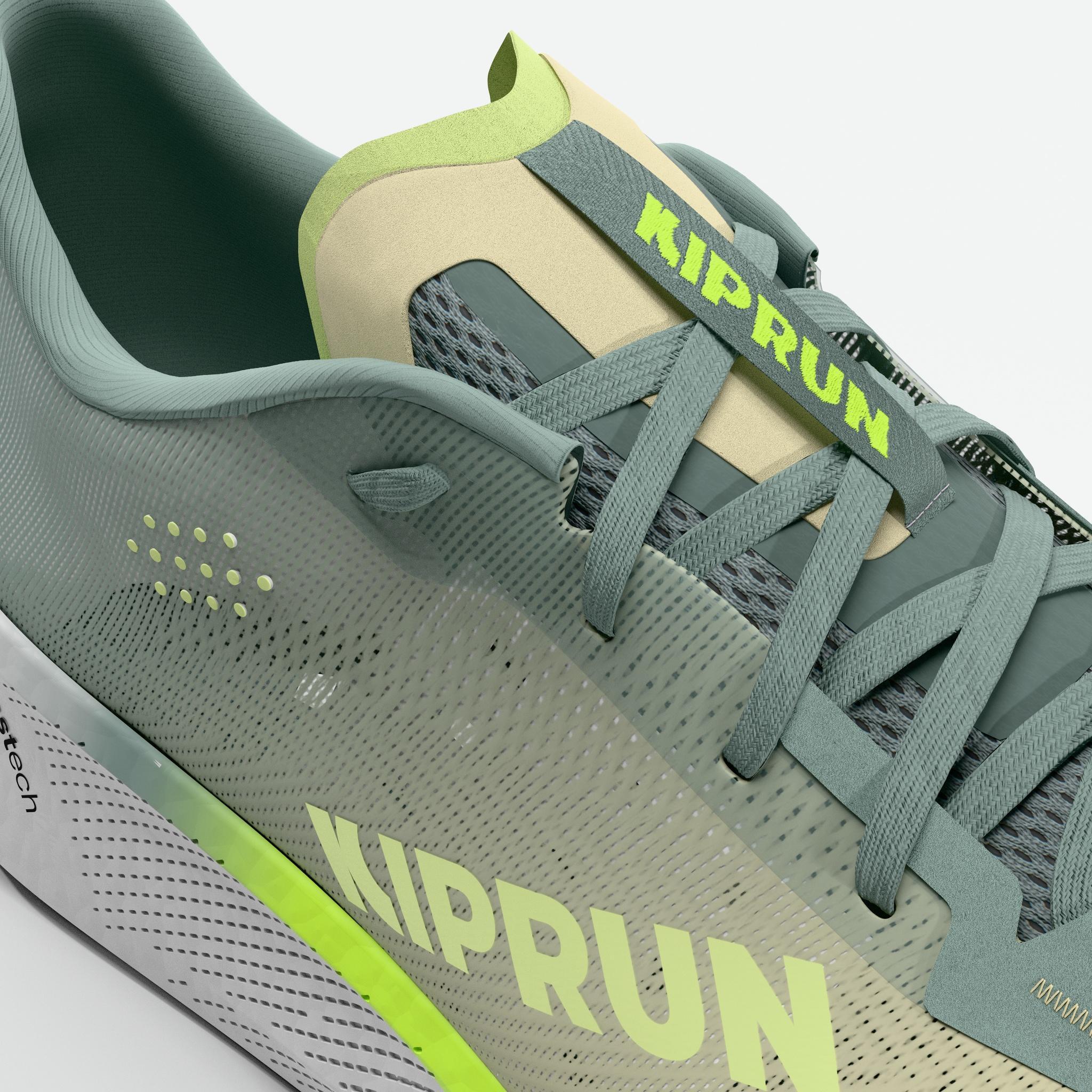 Chaussures de running route homme, Kiprun Kipride vert