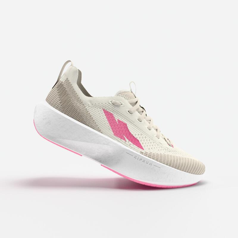 Kiprun KIPNEXT Beige y Rosa