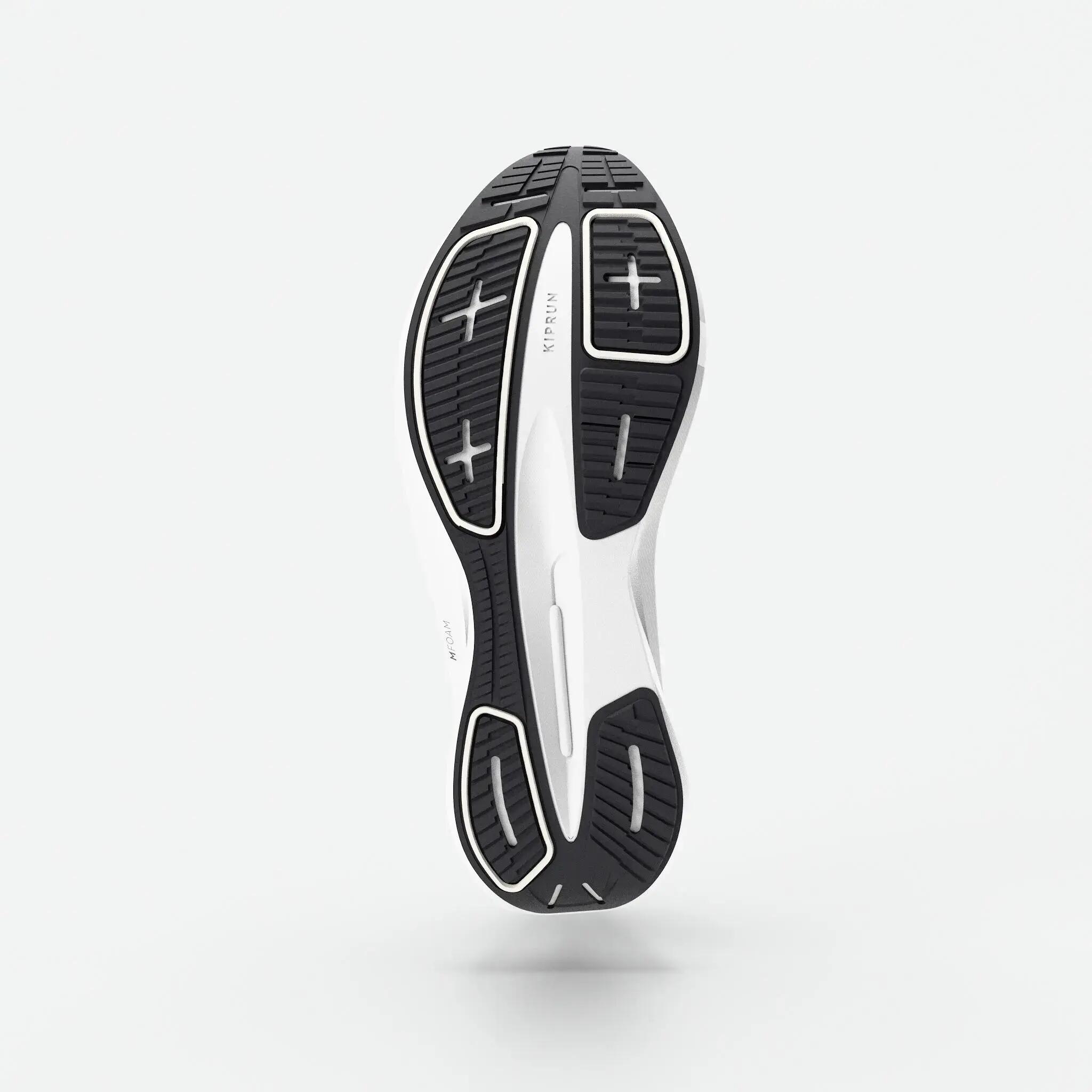 Men's running shoes, Kiprun Kipcore black and white -  5