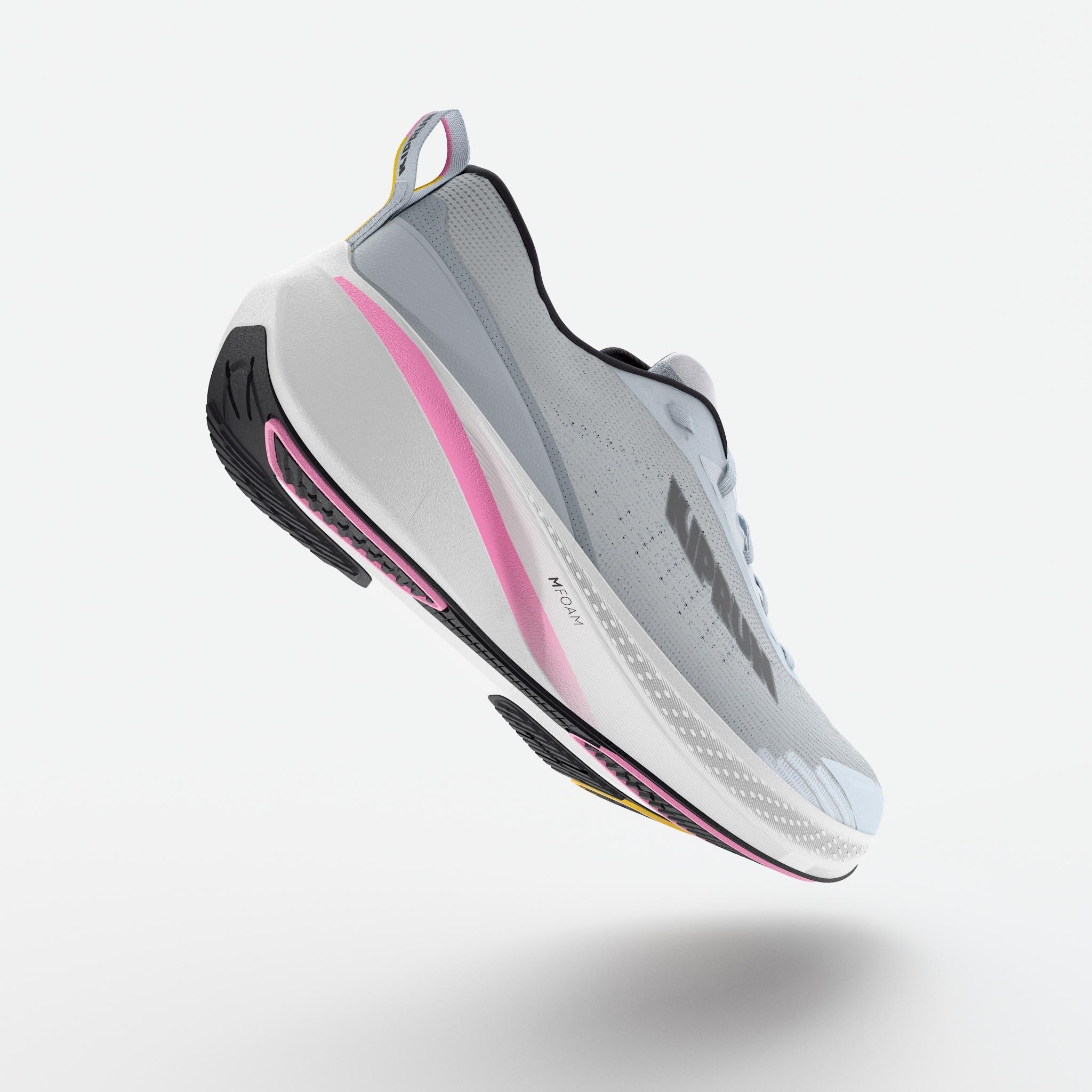 Scarpe running donna KIPCORE celeste-rosa 3/7