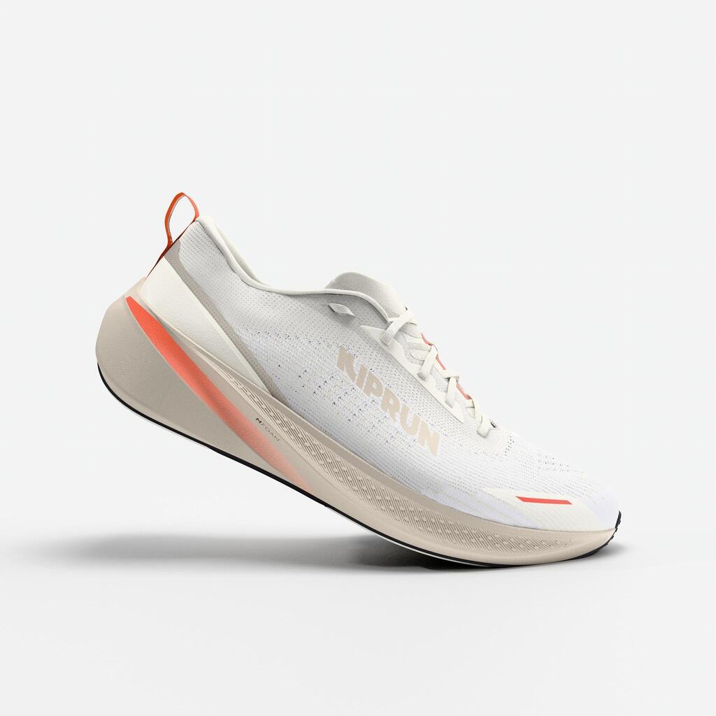Ανδρικά Παπούτσια για Τρέξιμο - Kiprun Cushion - Λευκά/Μπεζ