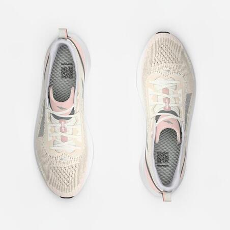 Кросівки жіночі Cushion 500 Kipcore для бігу бежеві/рожеві