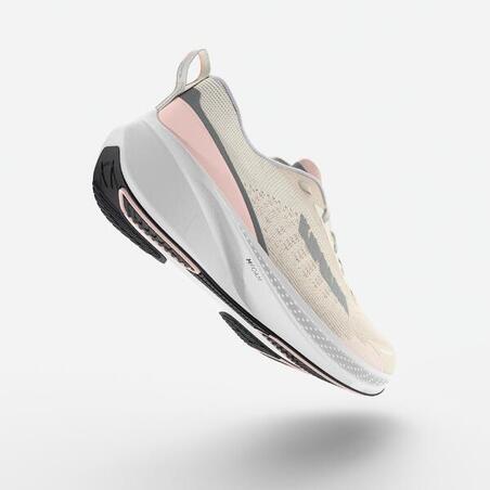 Кросівки жіночі Cushion 500 Kipcore для бігу бежеві/рожеві