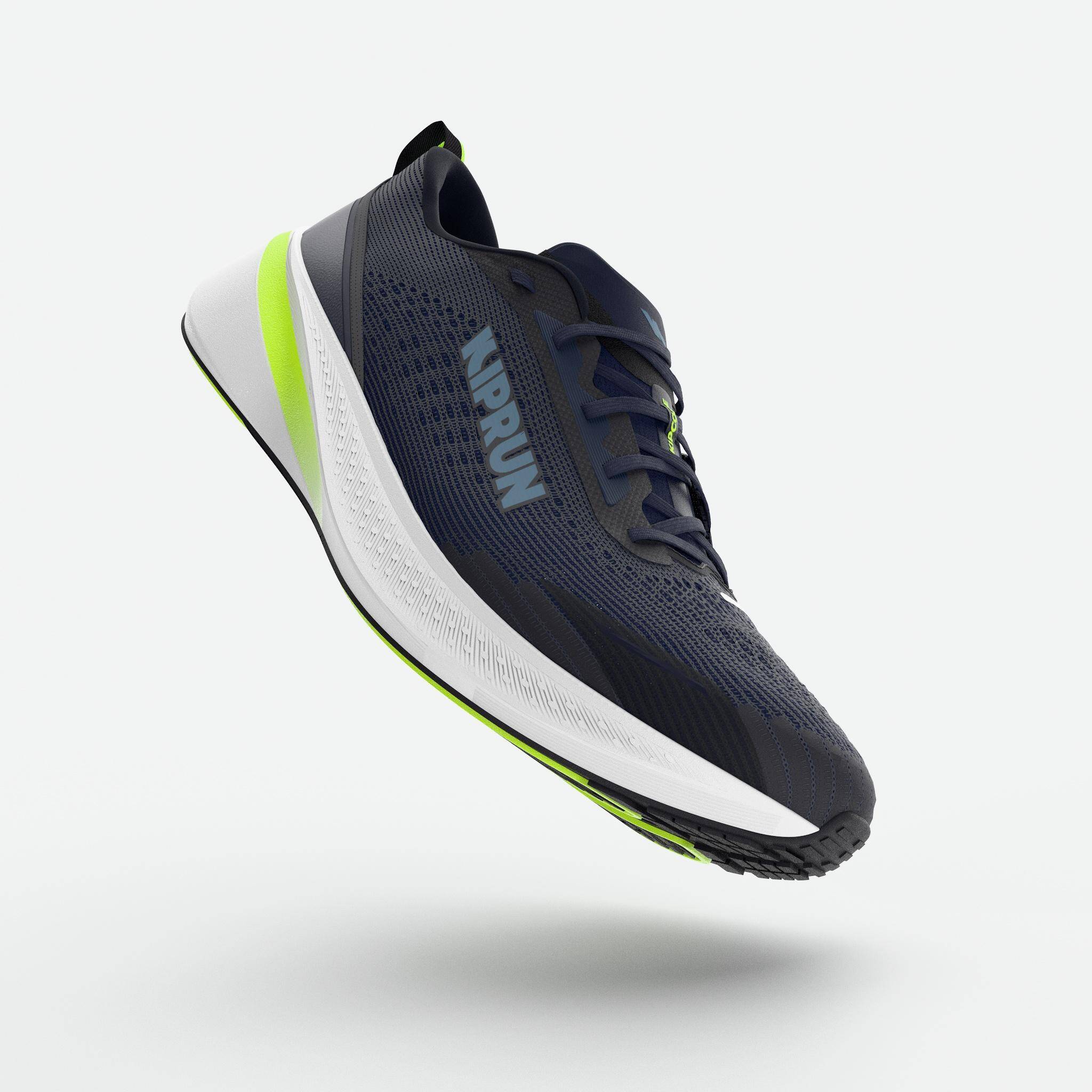 Men's running shoes, Kiprun Kipcore blue and white -  3