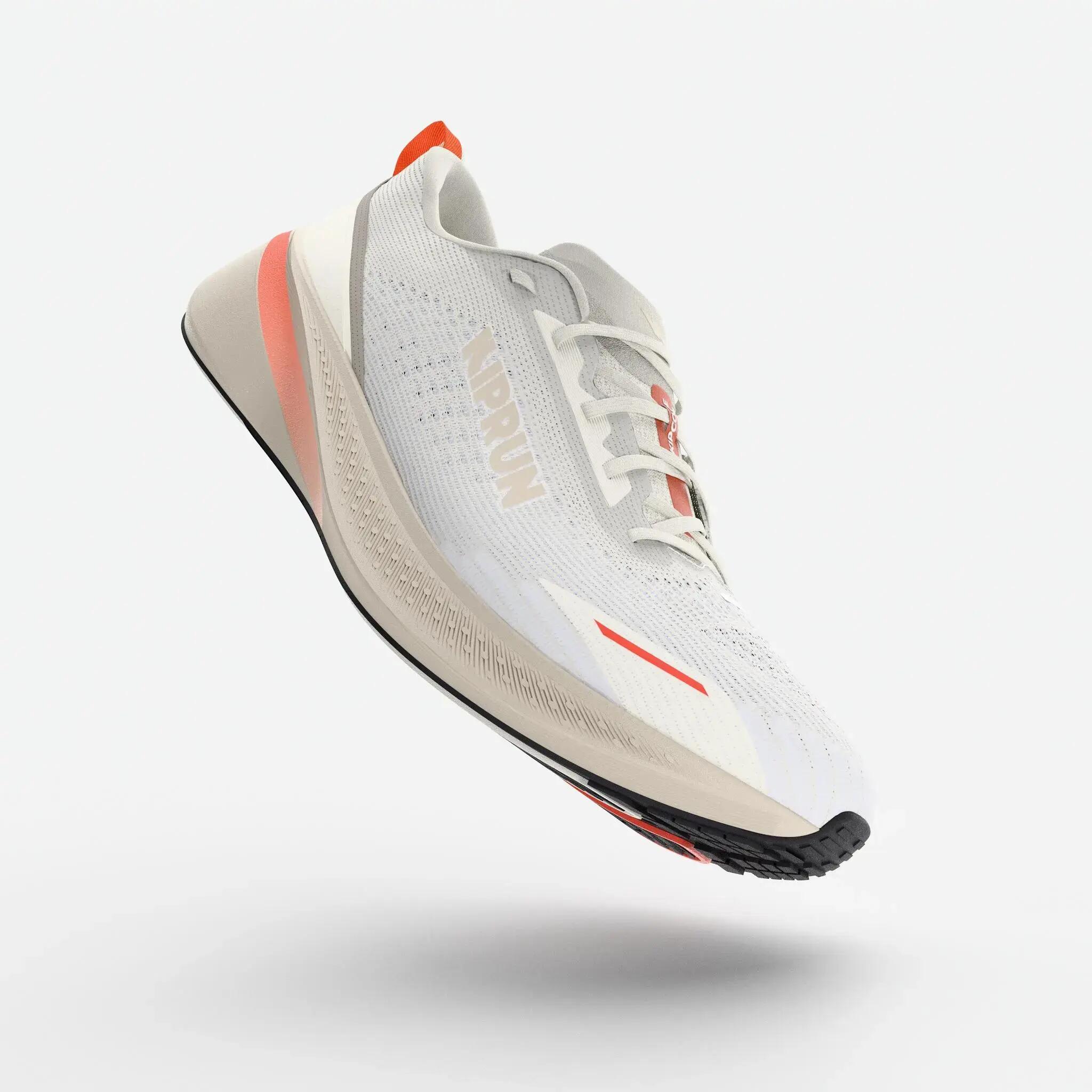 Men's Running Shoes-Kiprun Kipcore - White/Beige -  3