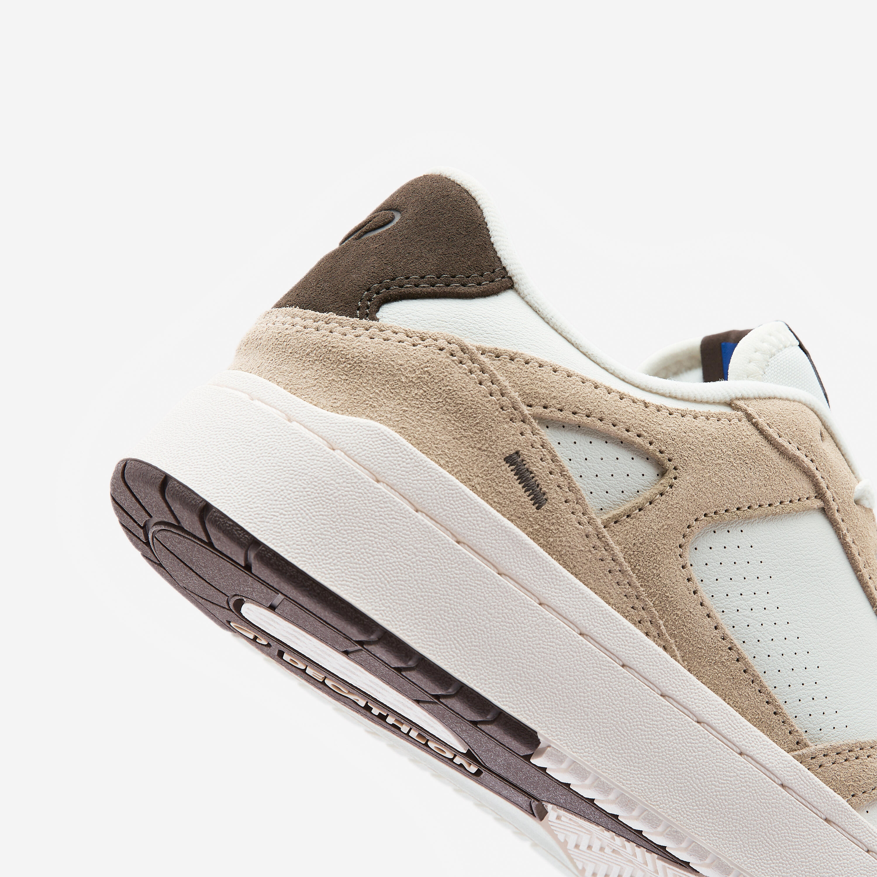 Baskets en cuir et daim homme CJ80 beige 3/8