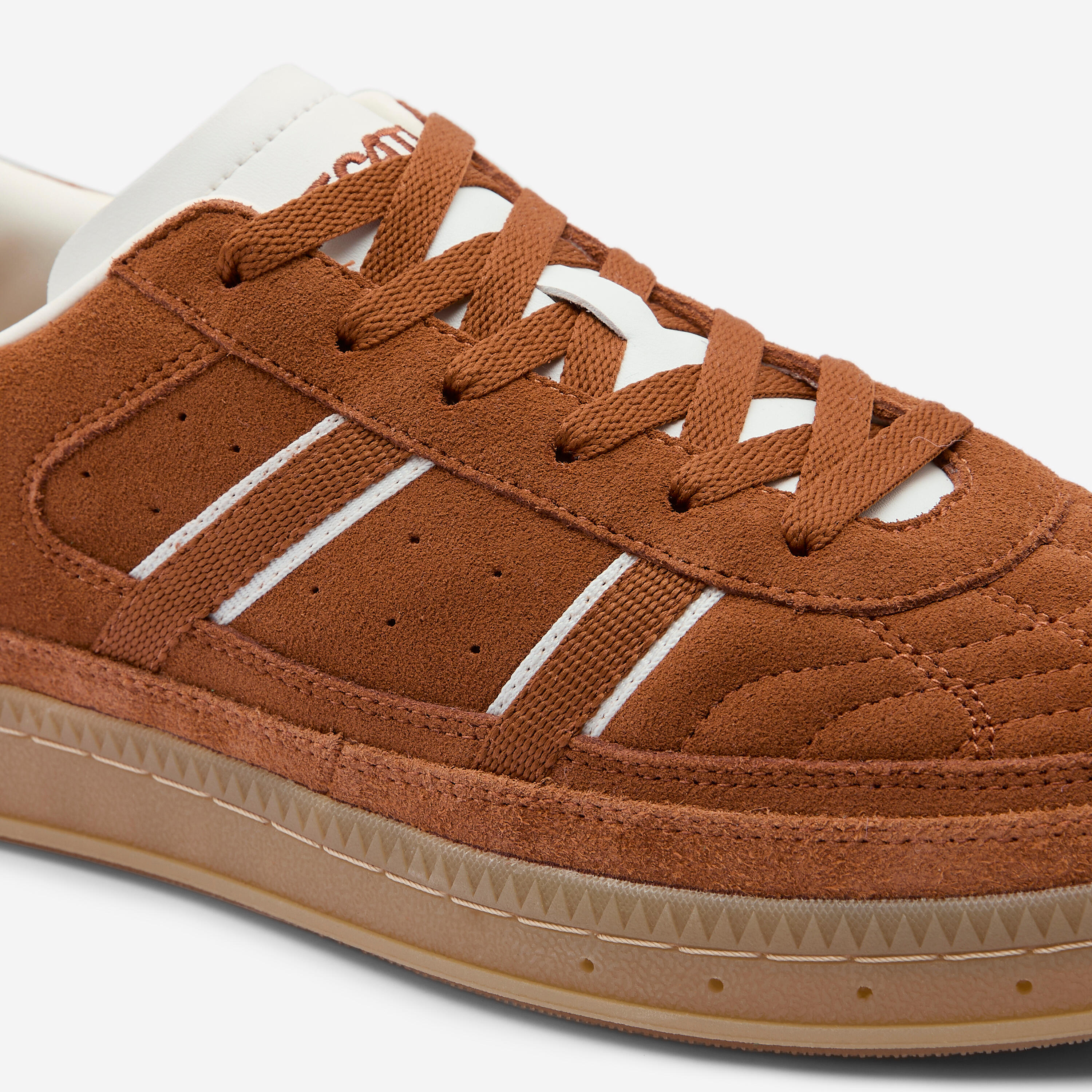 Baskets PLAYER 80 mixte en daim marron 5/8