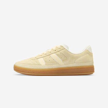 Baskets femme en daim PLAYER 80 jaune