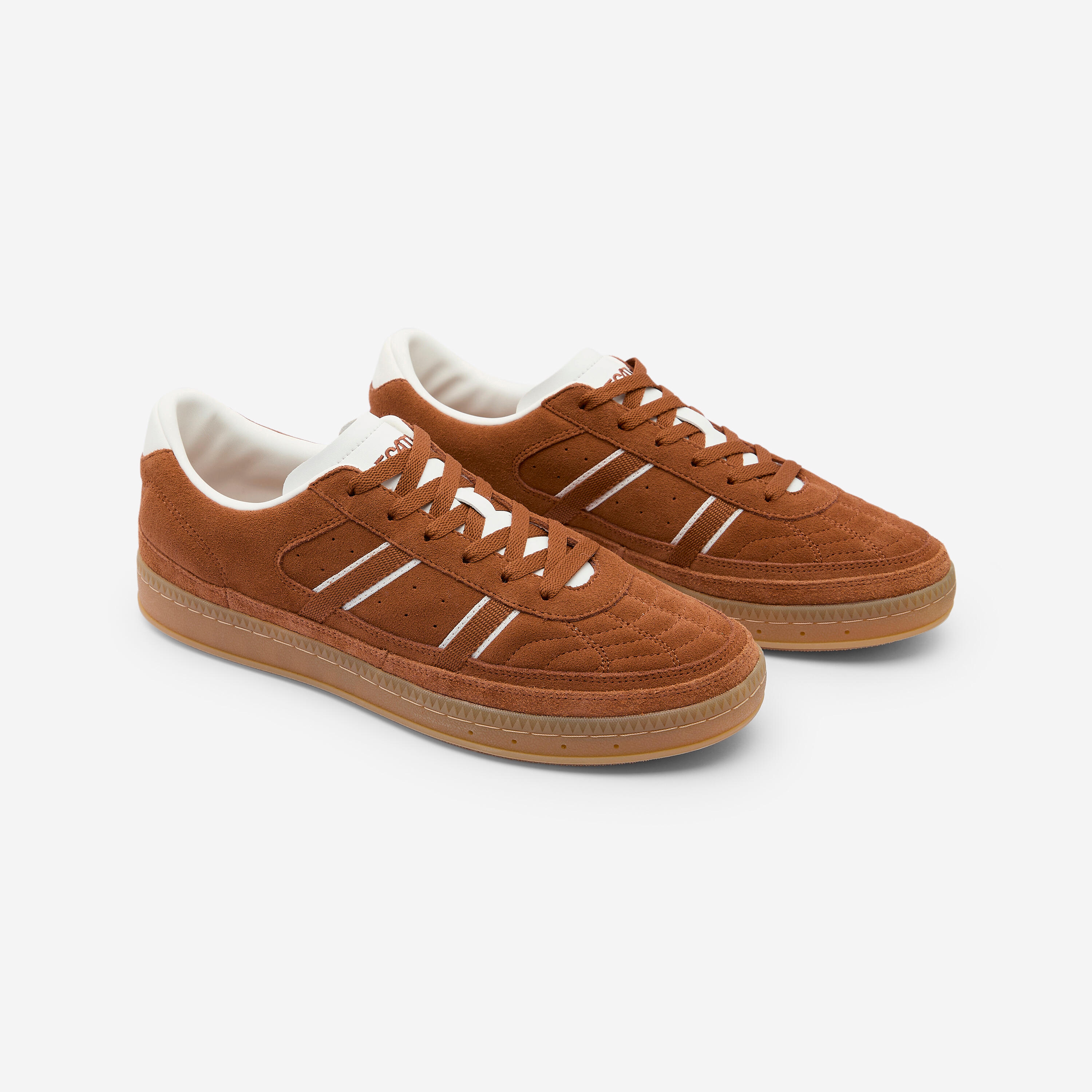 Baskets PLAYER 80 mixte en daim marron 2/8