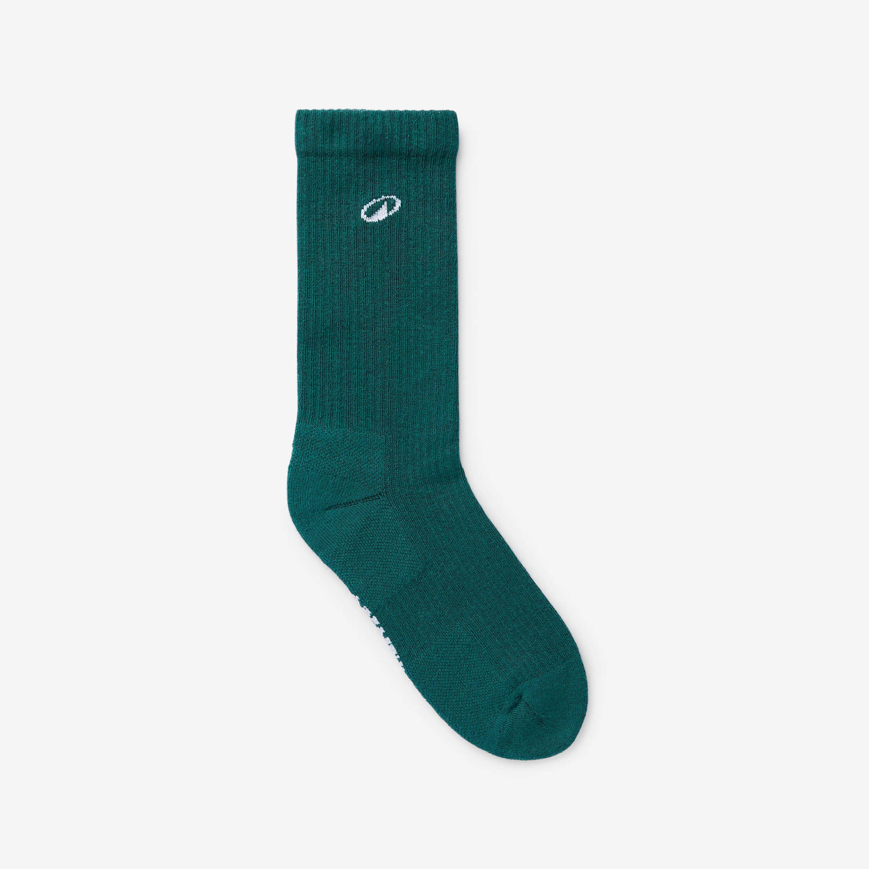 Set 3 perechi șosete trei sferturi Elementals Verde, Gri și Alb 6/8