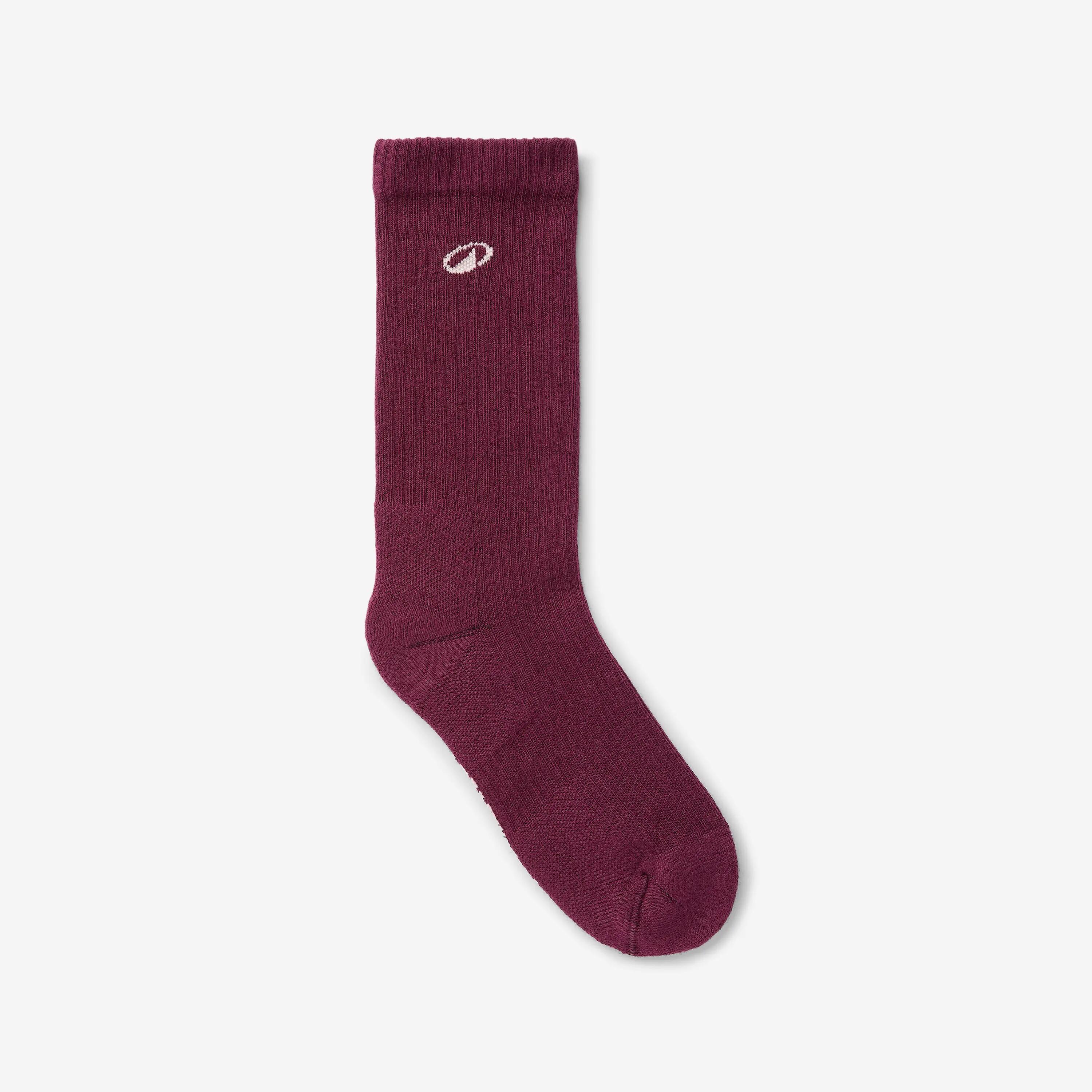 Set 3 perechi șosete trei sferturi Elementals Bordo, Roz și Galben 7/9